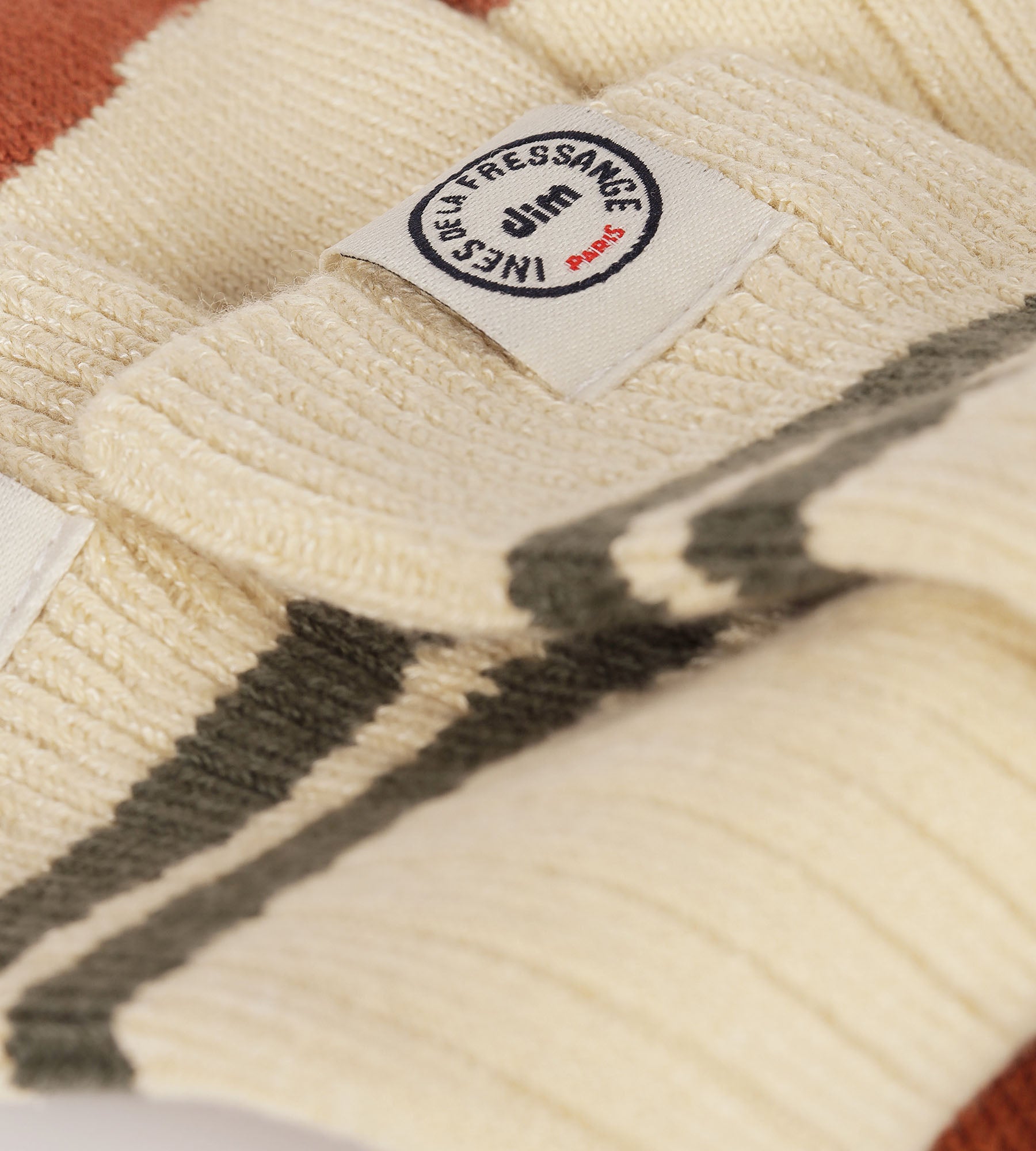 DIM Women's colorblock socks Beige Dim x Inès de La Fressange