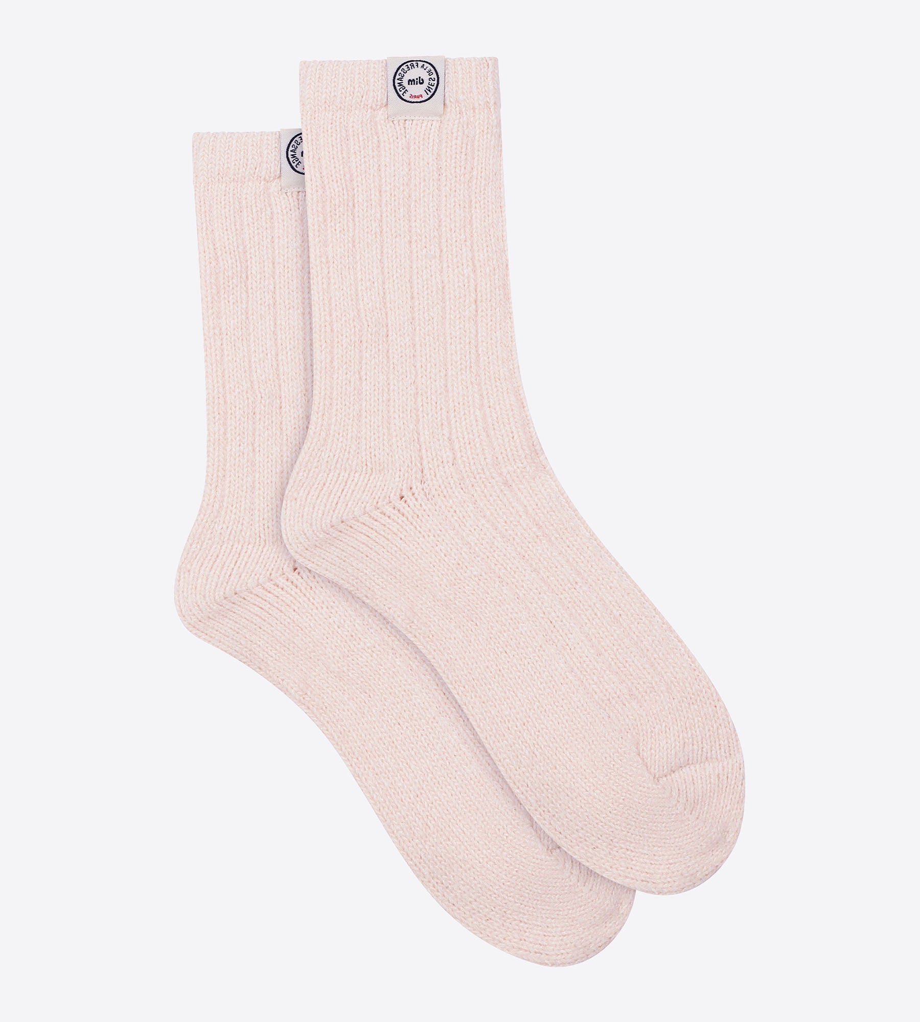 DIM Women's pink ribbed socks Dim x Inès de La Fressange