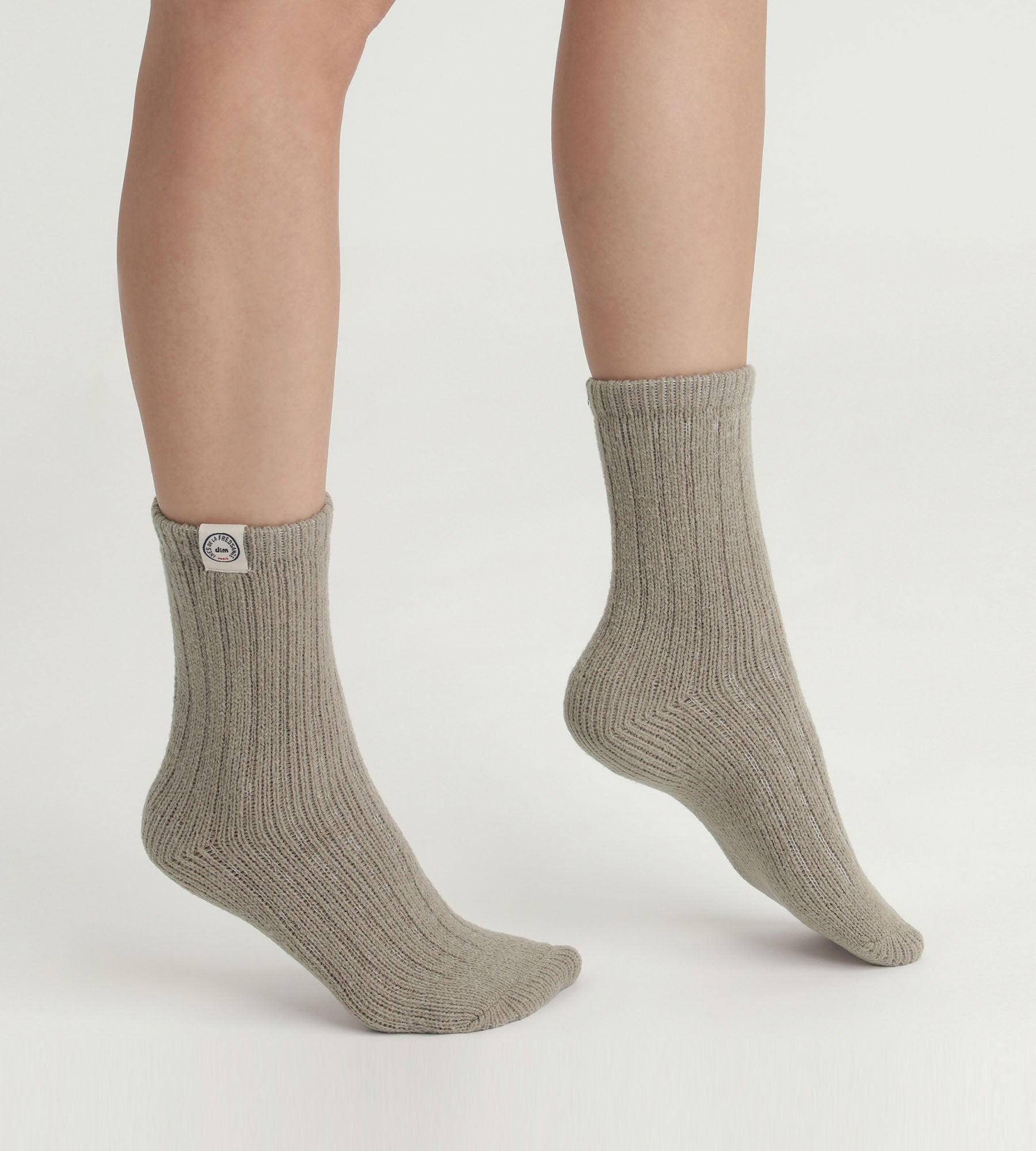 DIM Fungi ribbed women's sock Dim x Inès de La Fressange