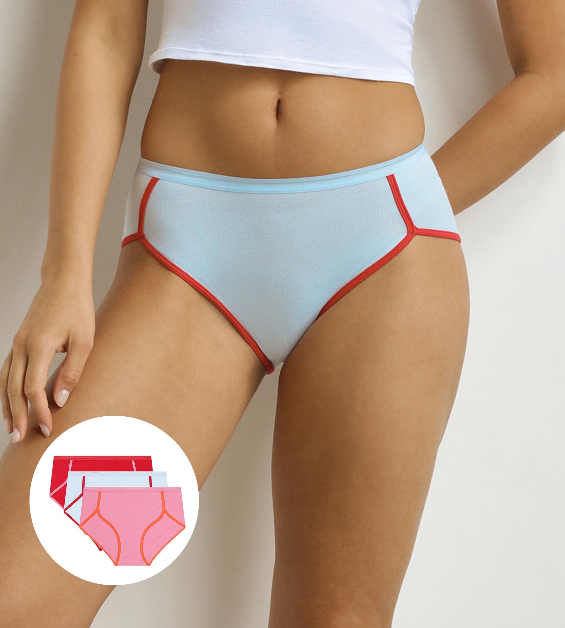 DIM Pack of 3 Dim x Inès de La Fressange women's boxer shorts