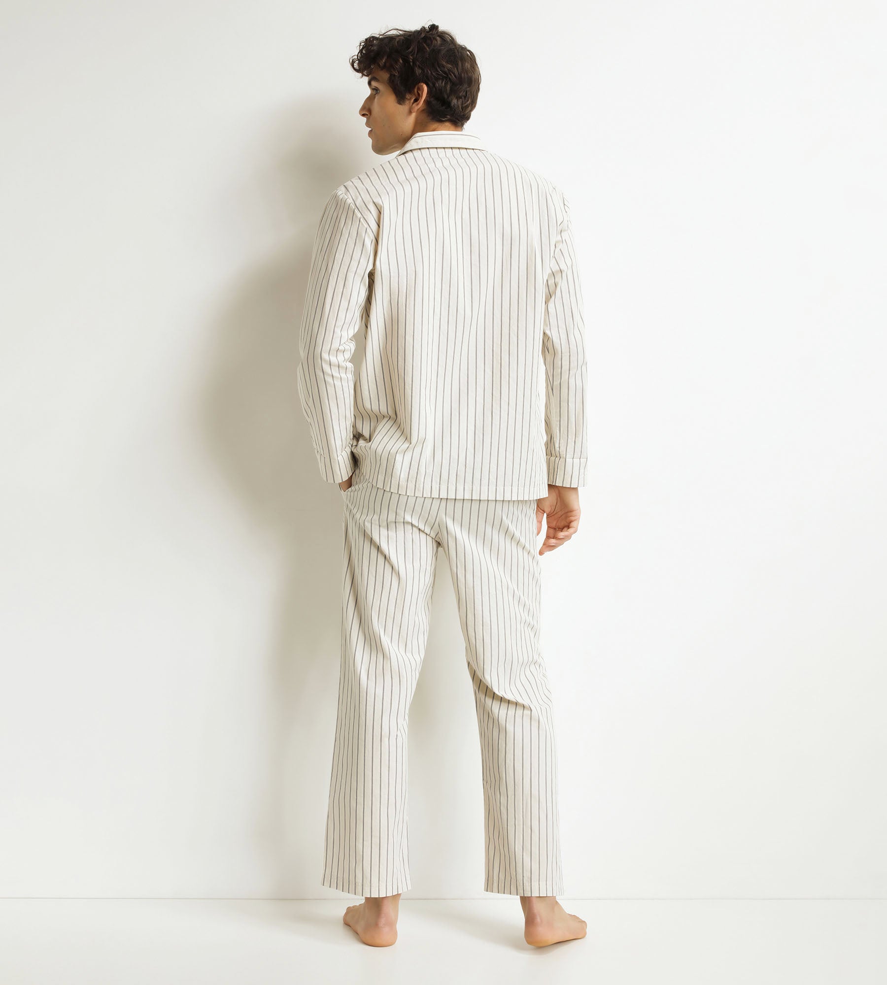 DIM Women's grey striped pyjama trousers Dim x Inès de La Fressange
