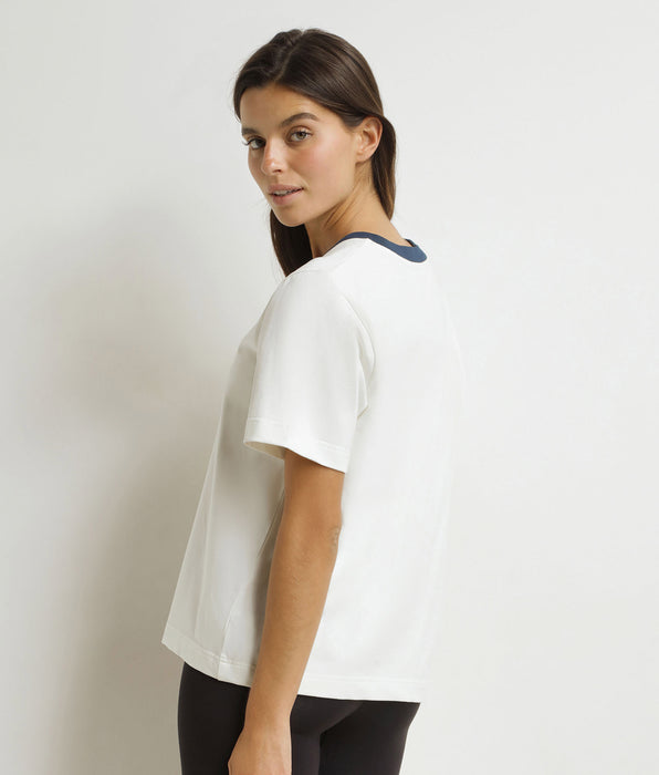 DIM Women's mother-of-pearl blue T-shirt Dim x Ines de La Fressange
