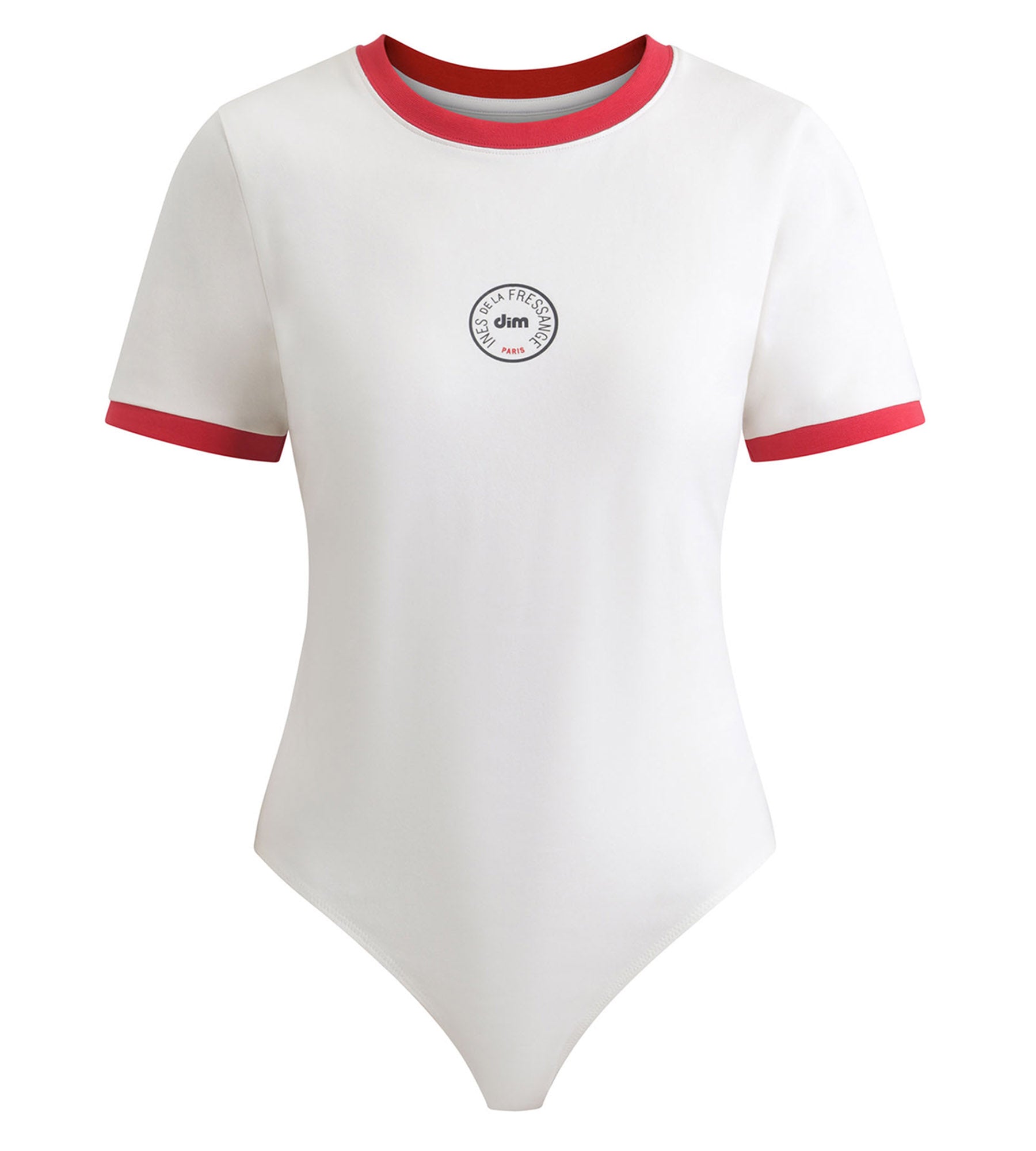 DIM Red Mother-of-Pearl bodysuit Dim x Ines de La Fressange