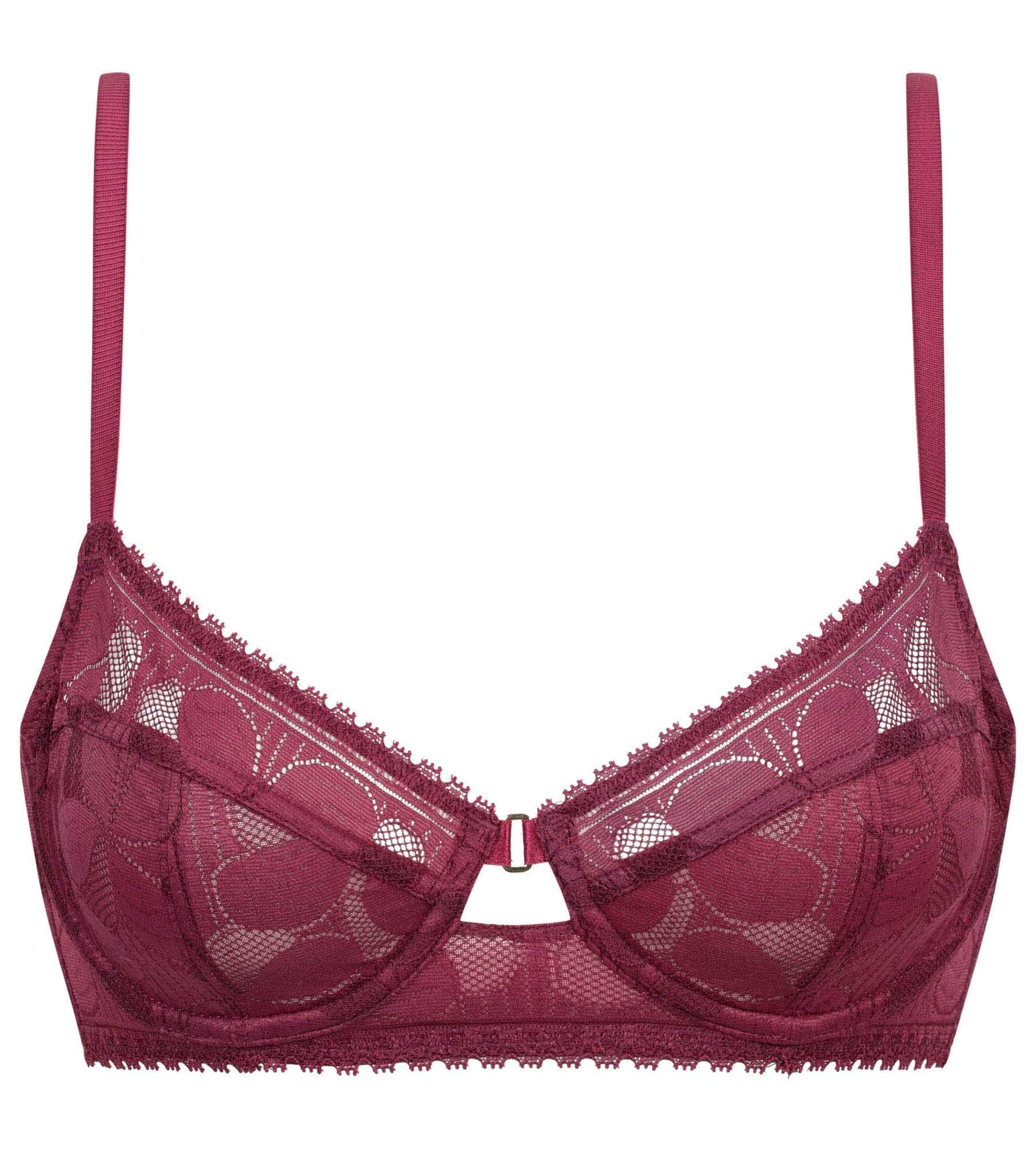 DIM Fig Art Flowers underwired push-up bra