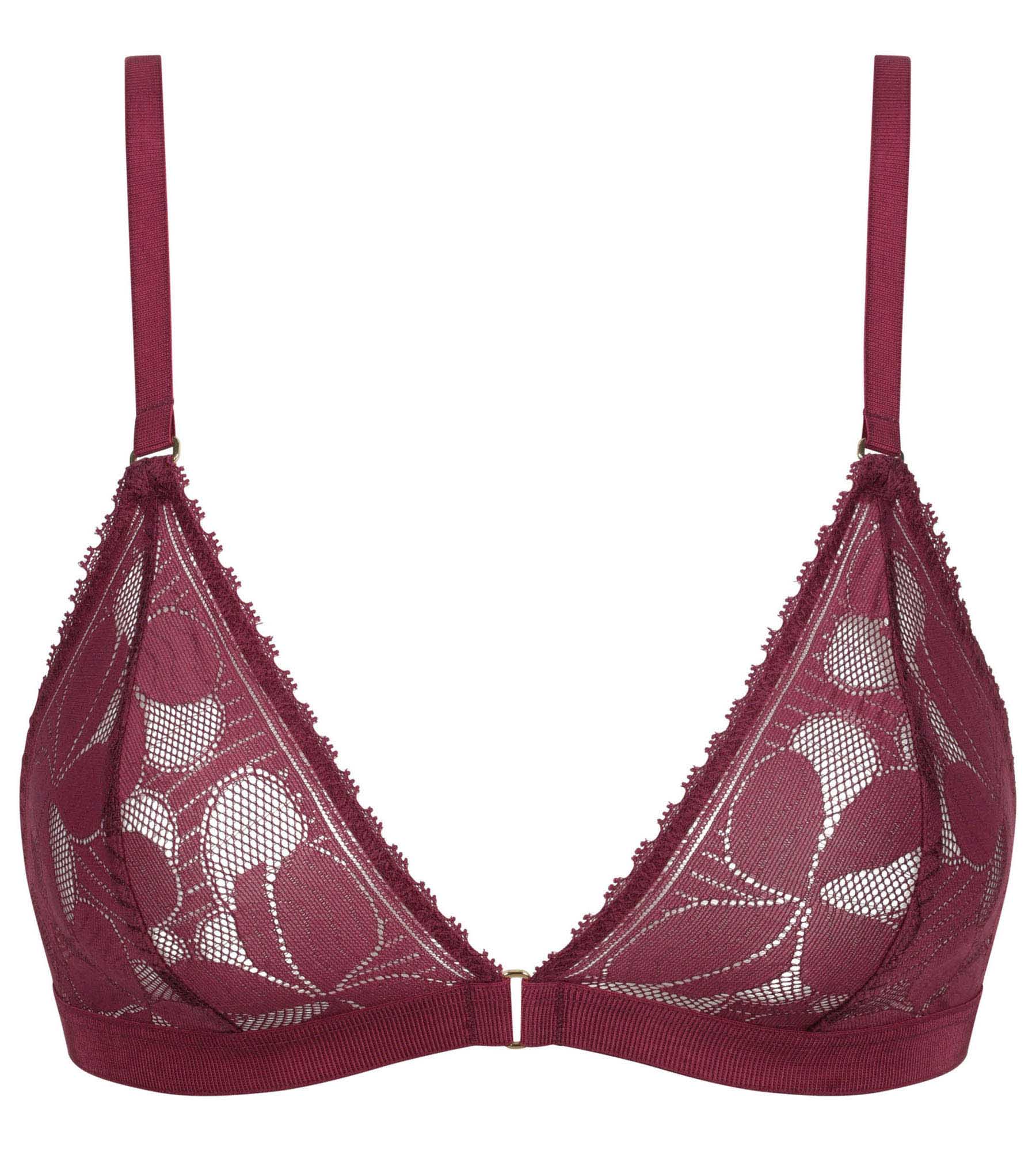 DIM Fig Art Flowers underwired triangle bra