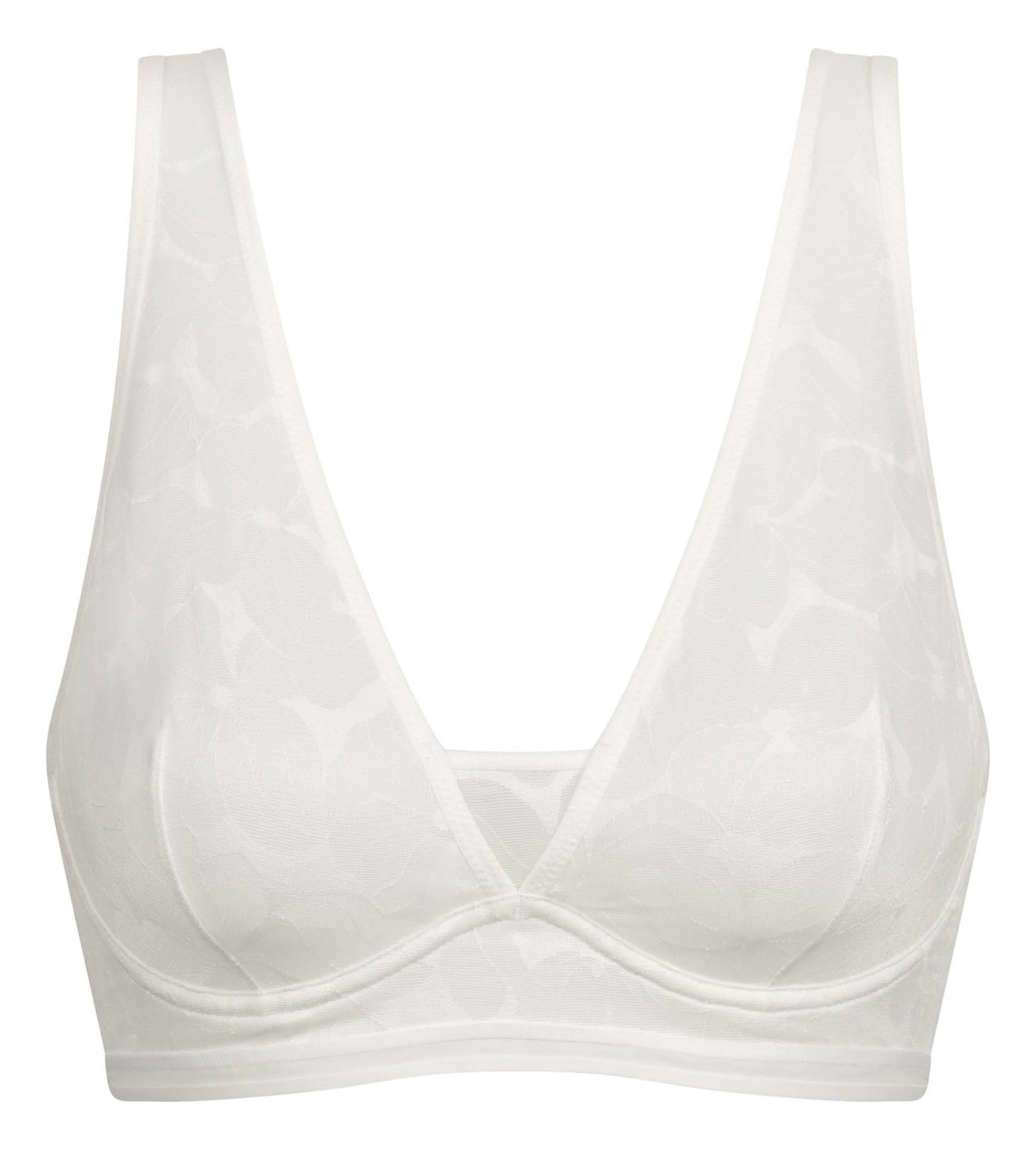 DIM Scarf bra with underwiring White Dim Bloom