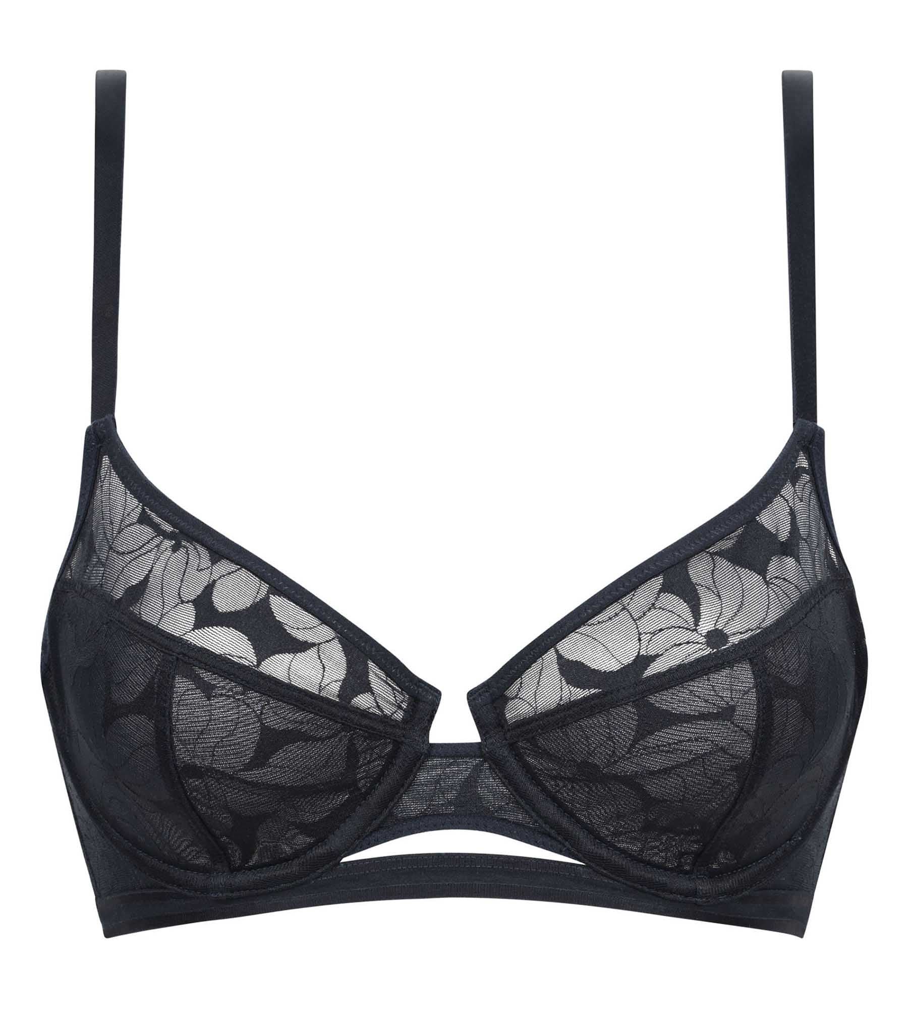 DIM Blue Dim Bloom underwired push-on bra