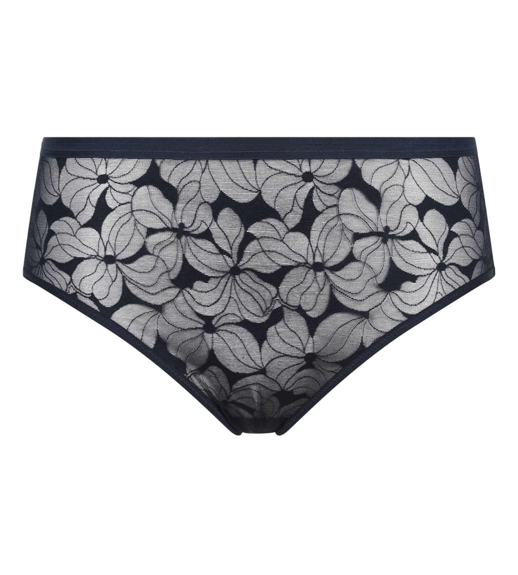 DIM Women's high-waisted briefs Blue Dim Bloom