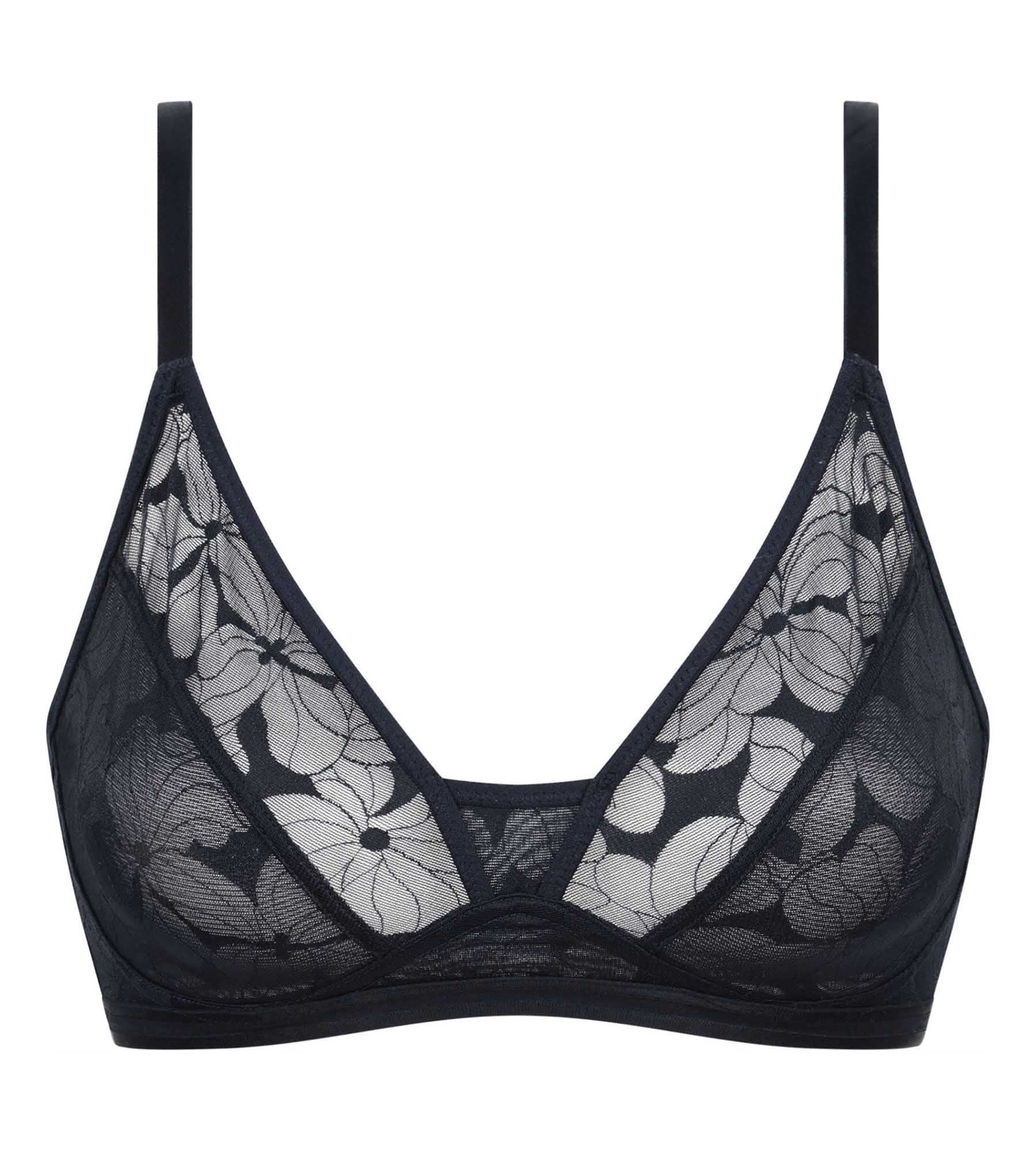 DIM Blue Dim Bloom underwired triangle bra