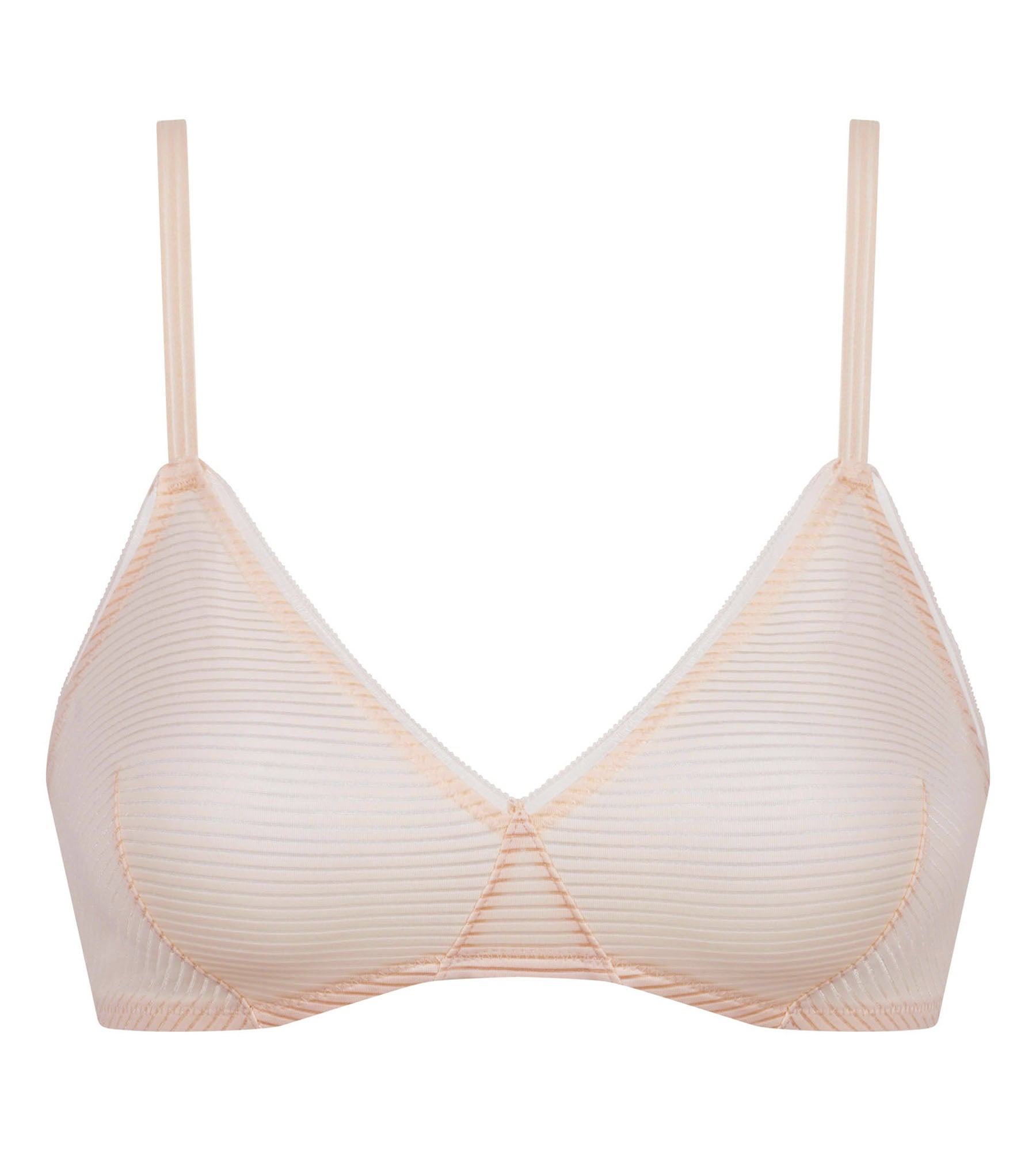 DIM Pink triangle bra Dim x Ines De La Fressange