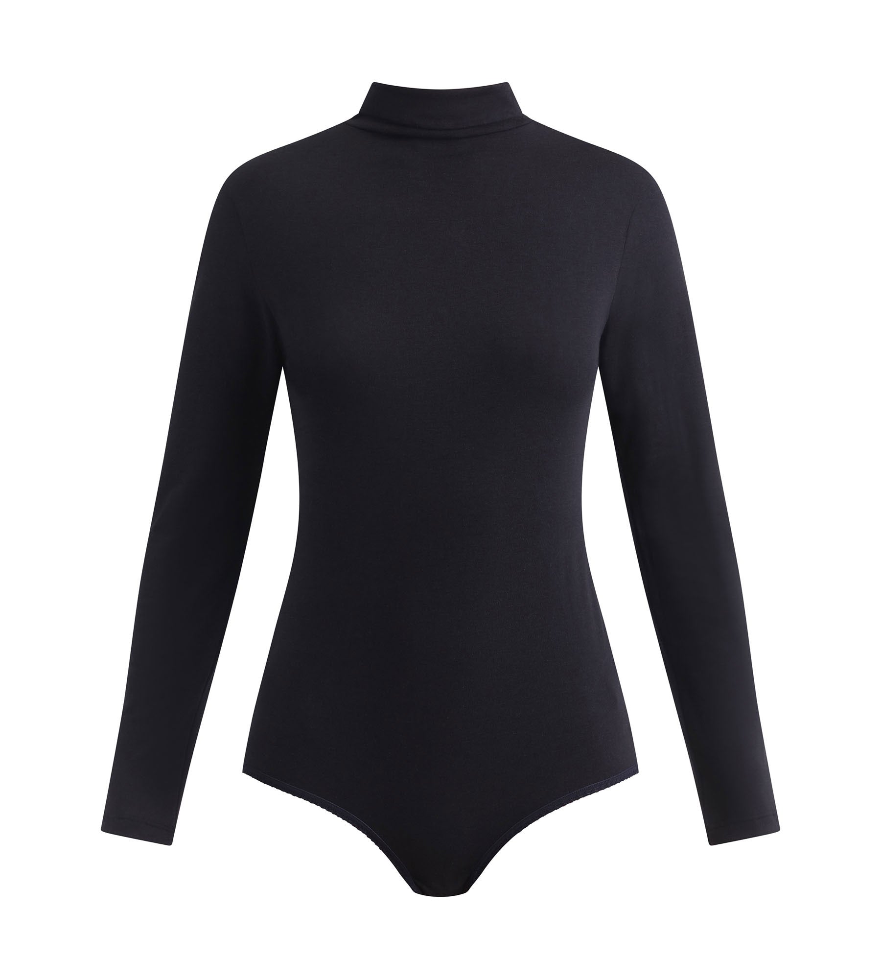 DIM Women's long-sleeved bodysuit with stand-up collar Black Dim Thermal