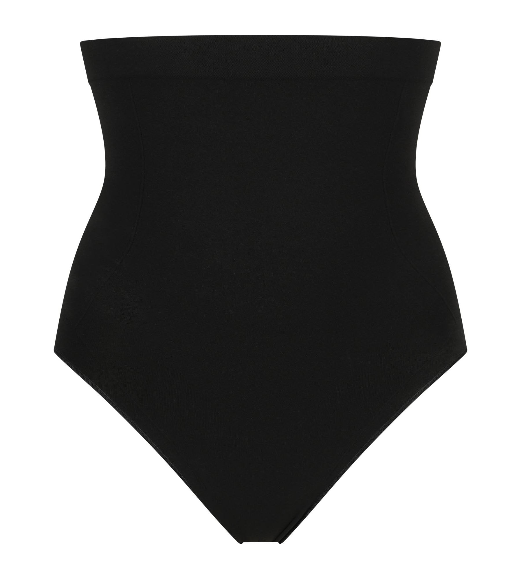 DIM Women's high-waisted second skin briefs Black Dim Silhouette