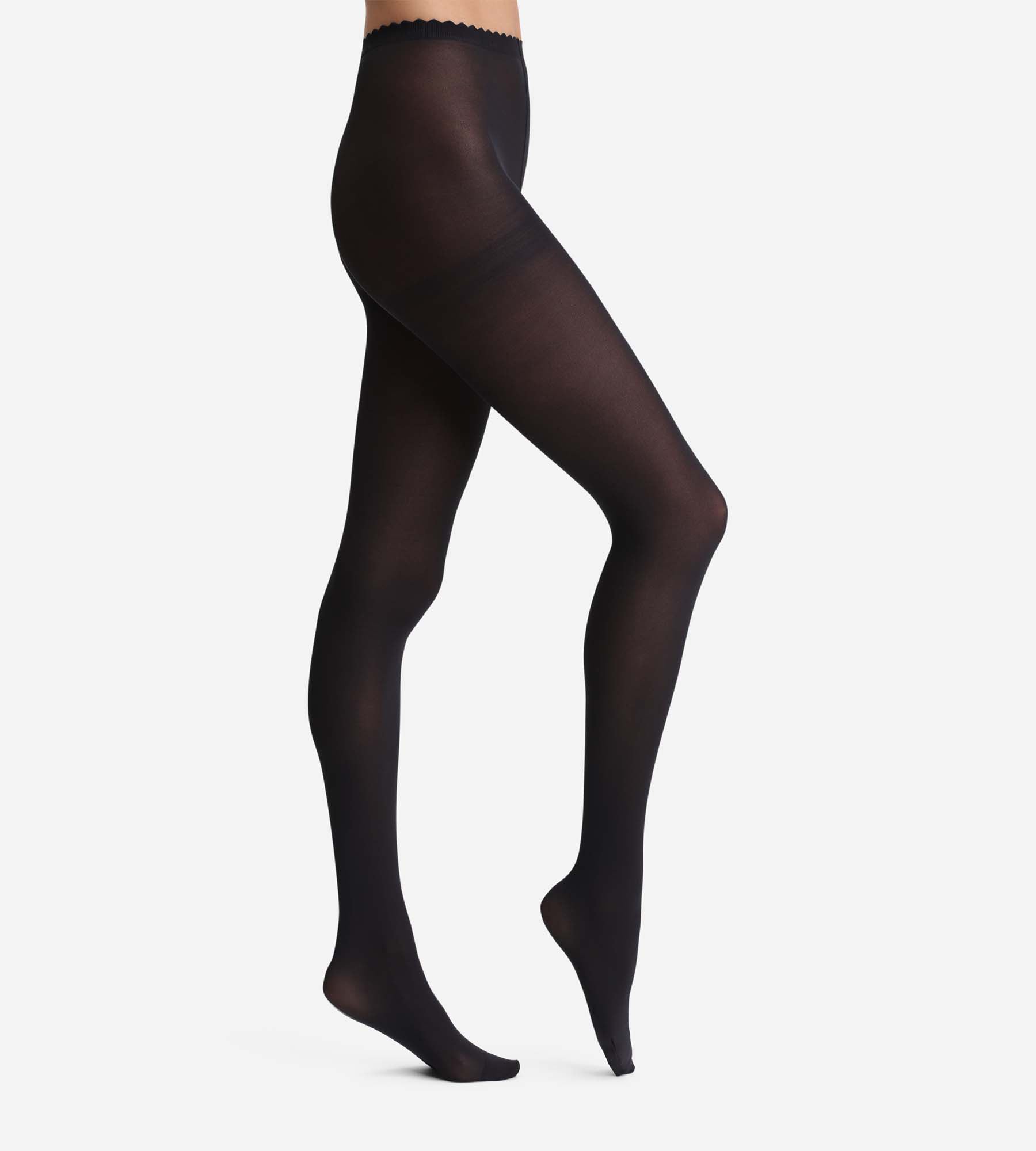 DIM Black opaque tights 40D Body Touch Microfibre