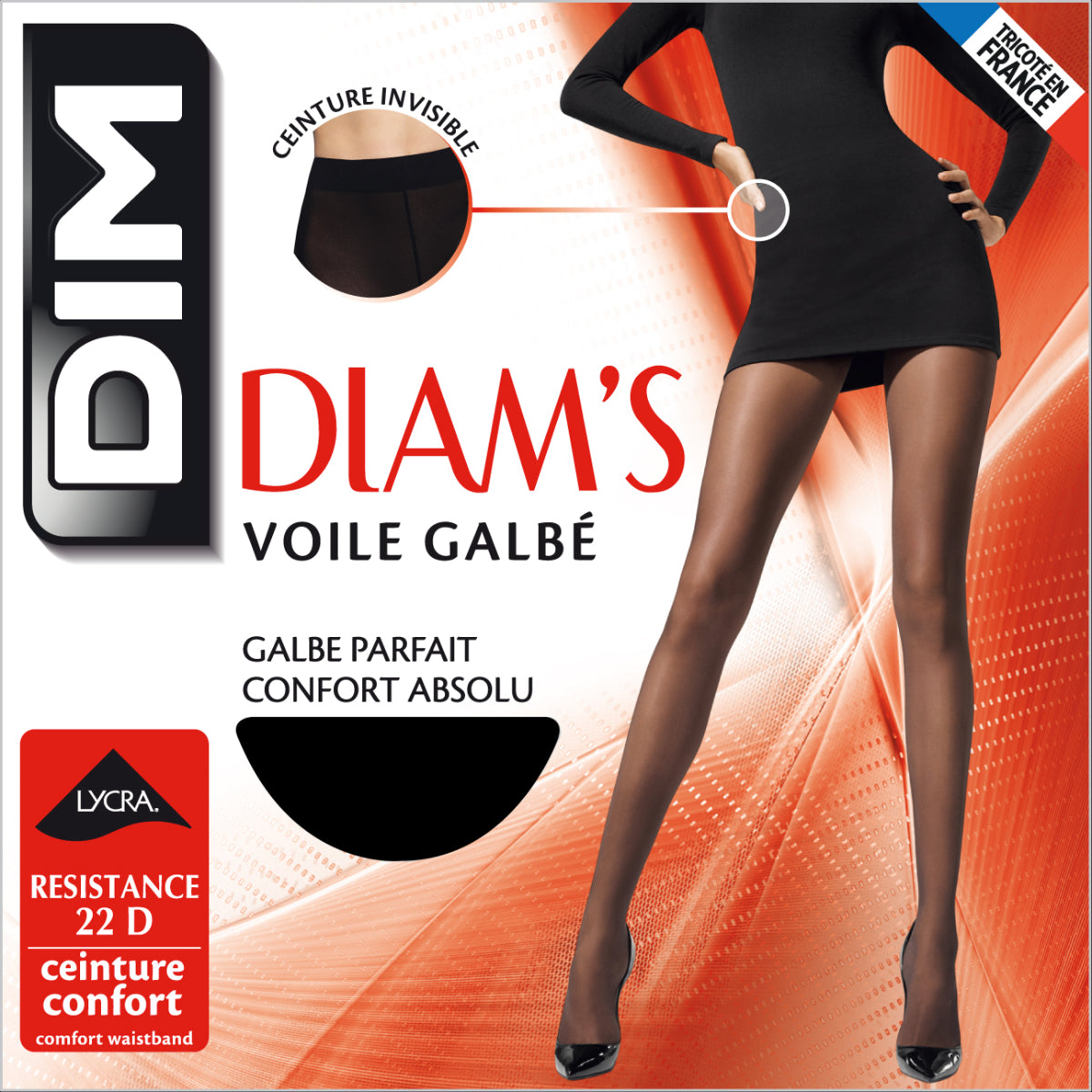 DIM Diam’s Voile Galbé 22 sheer shaping tights in black