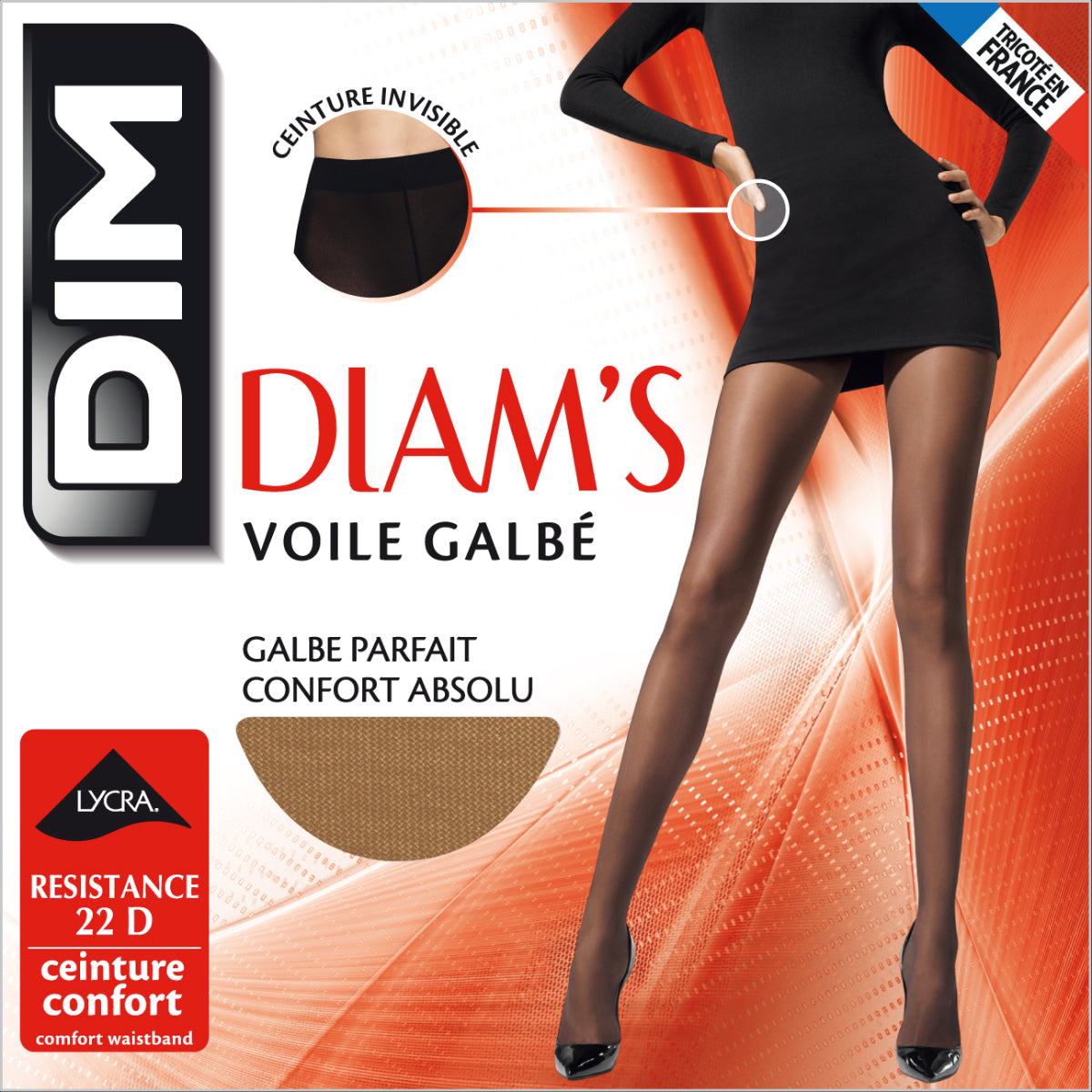 DIM Diam’s Voile Galbé 22 sheer shaping tights in dawn
