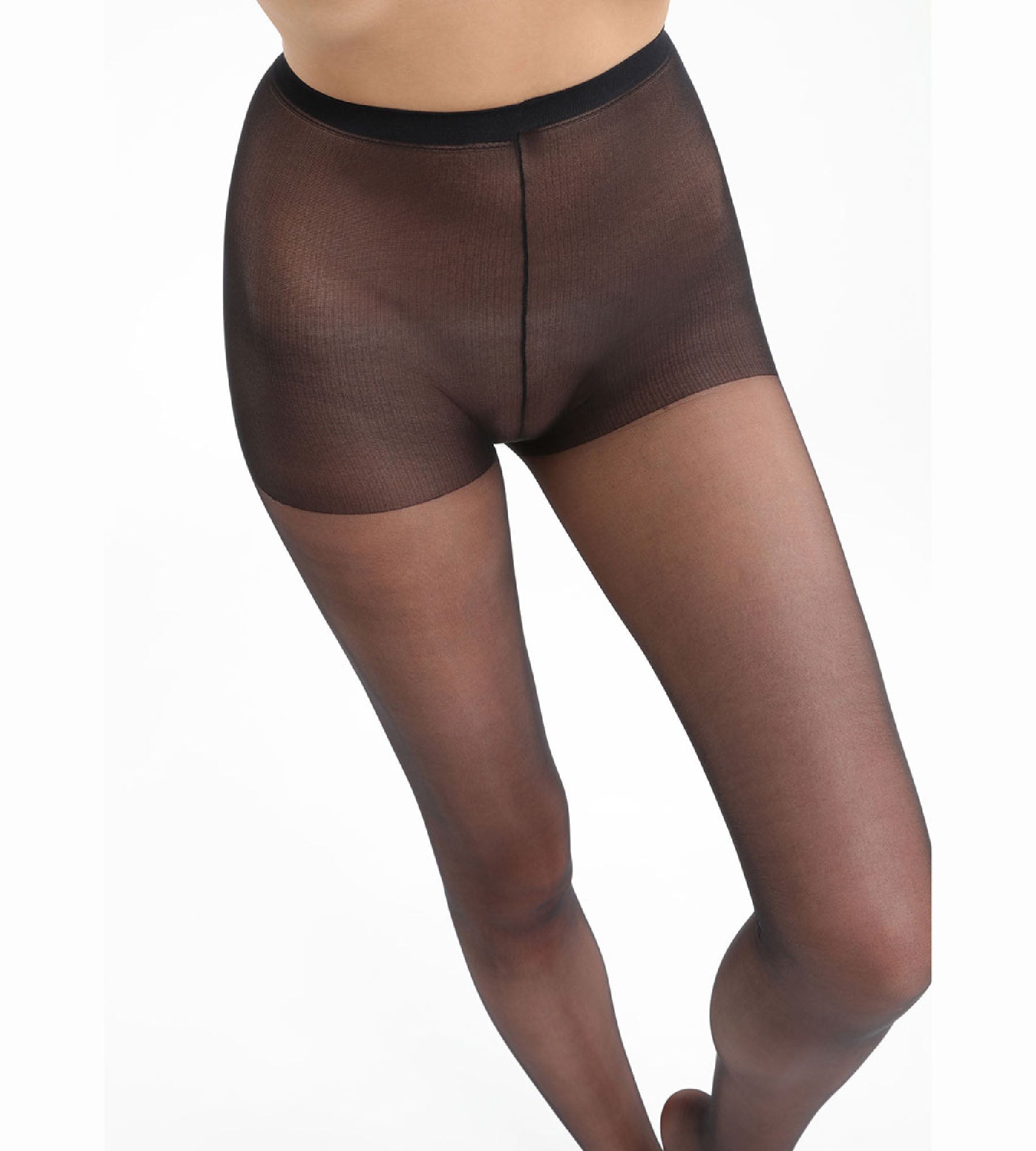 DIM Sublim Voile Brillant 15 sheer shine tights in black