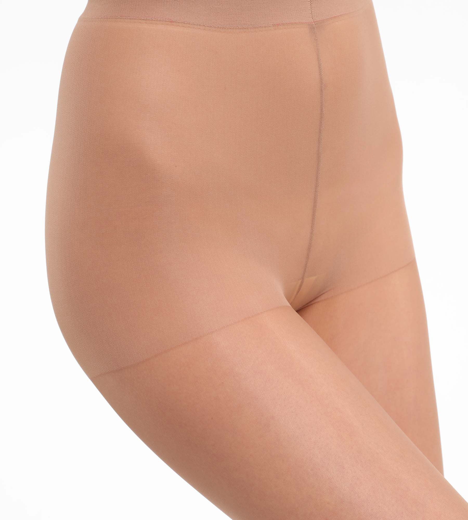DIM Sublim Voile Brillant 15 sheer shine tights in gazelle