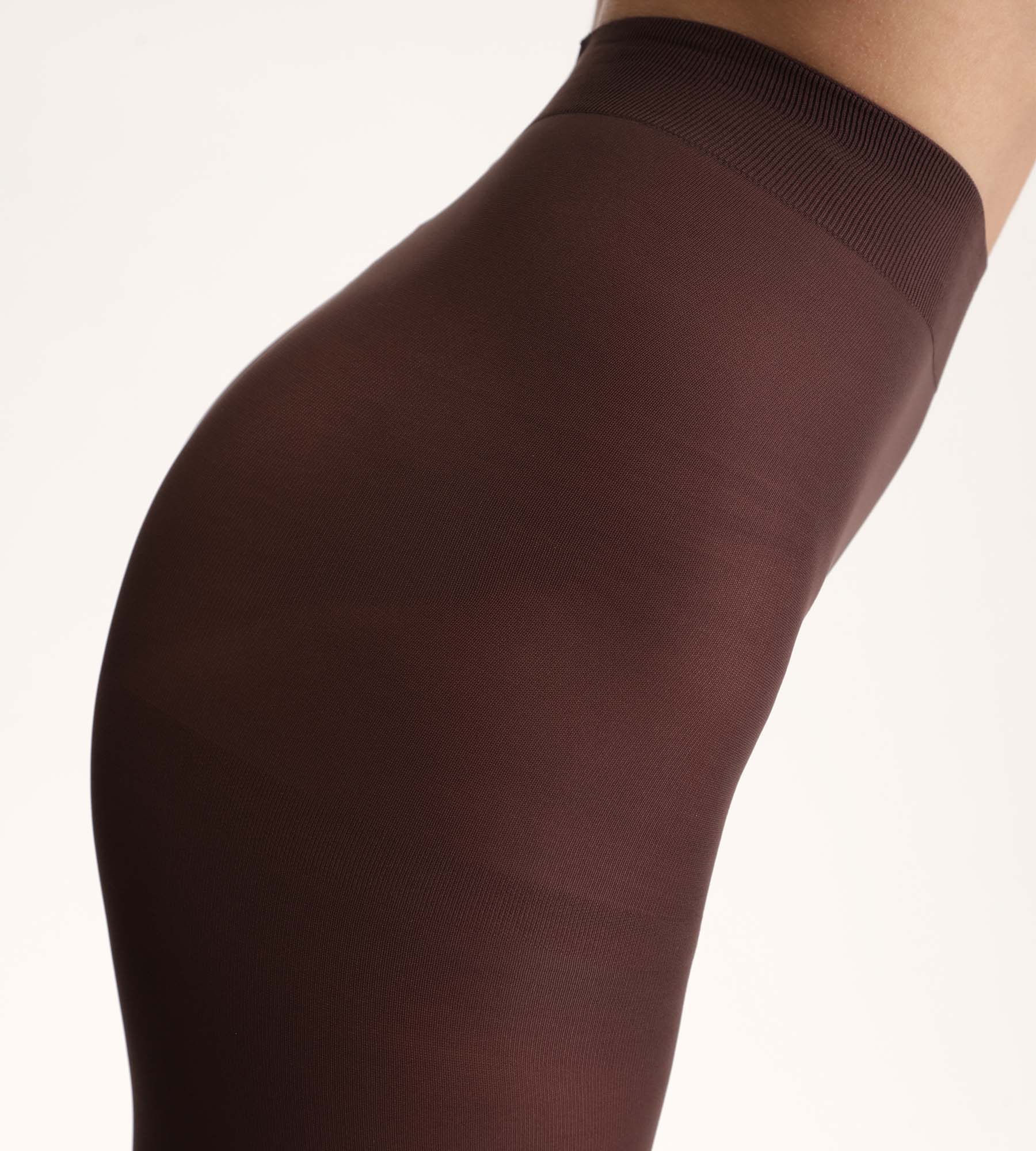 DIM Style 50 opaque velour tights in chocolate