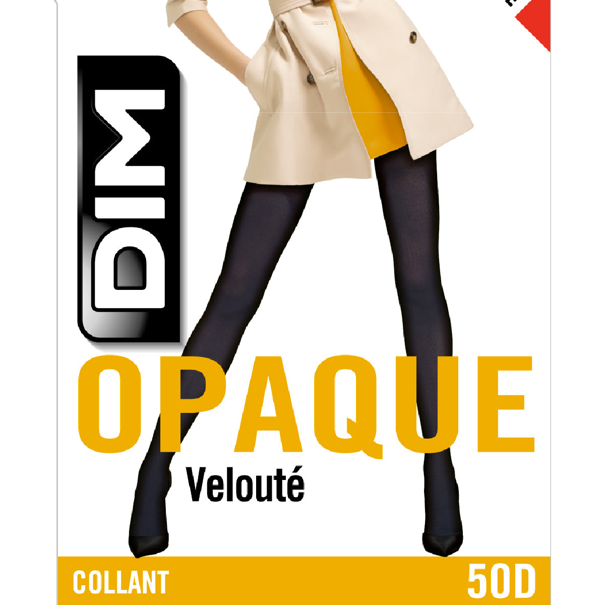 DIM Style 50 opaque velour tights in chocolate