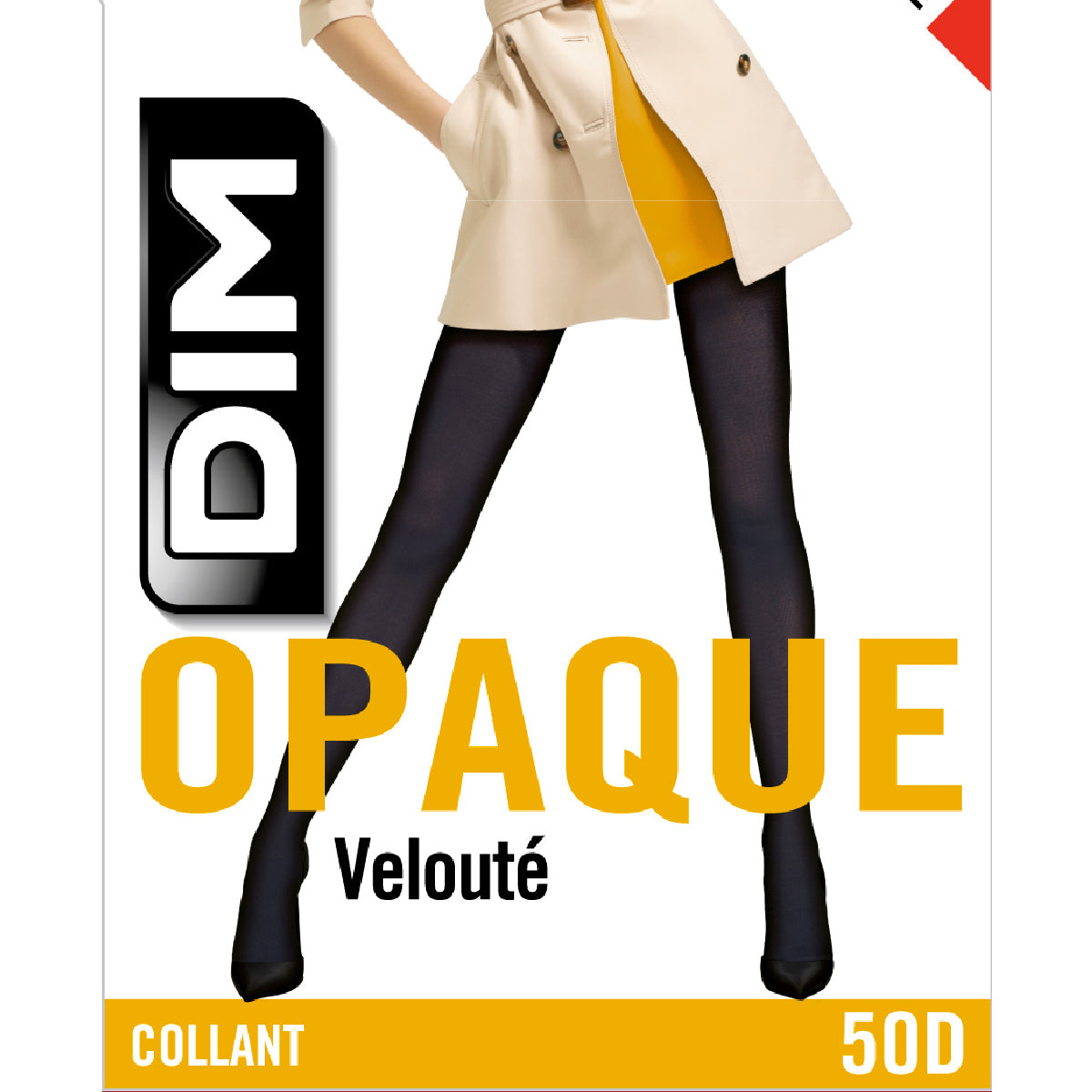 DIM Style 50 velvety intense red opaque tights