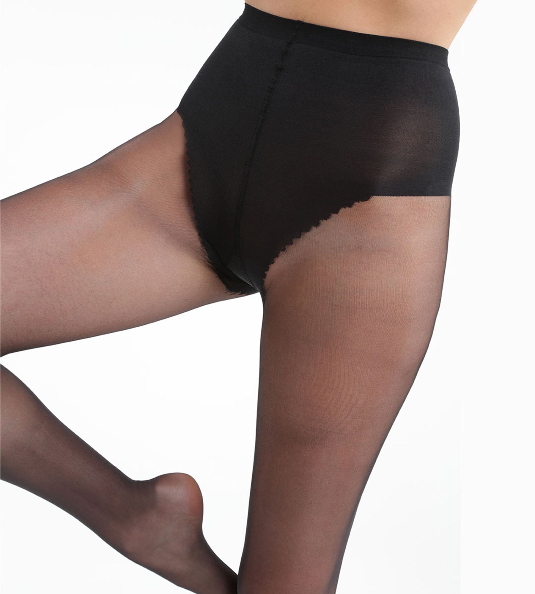 DIM Black Sublim Ventre Plat 15 tummy-flattening tights