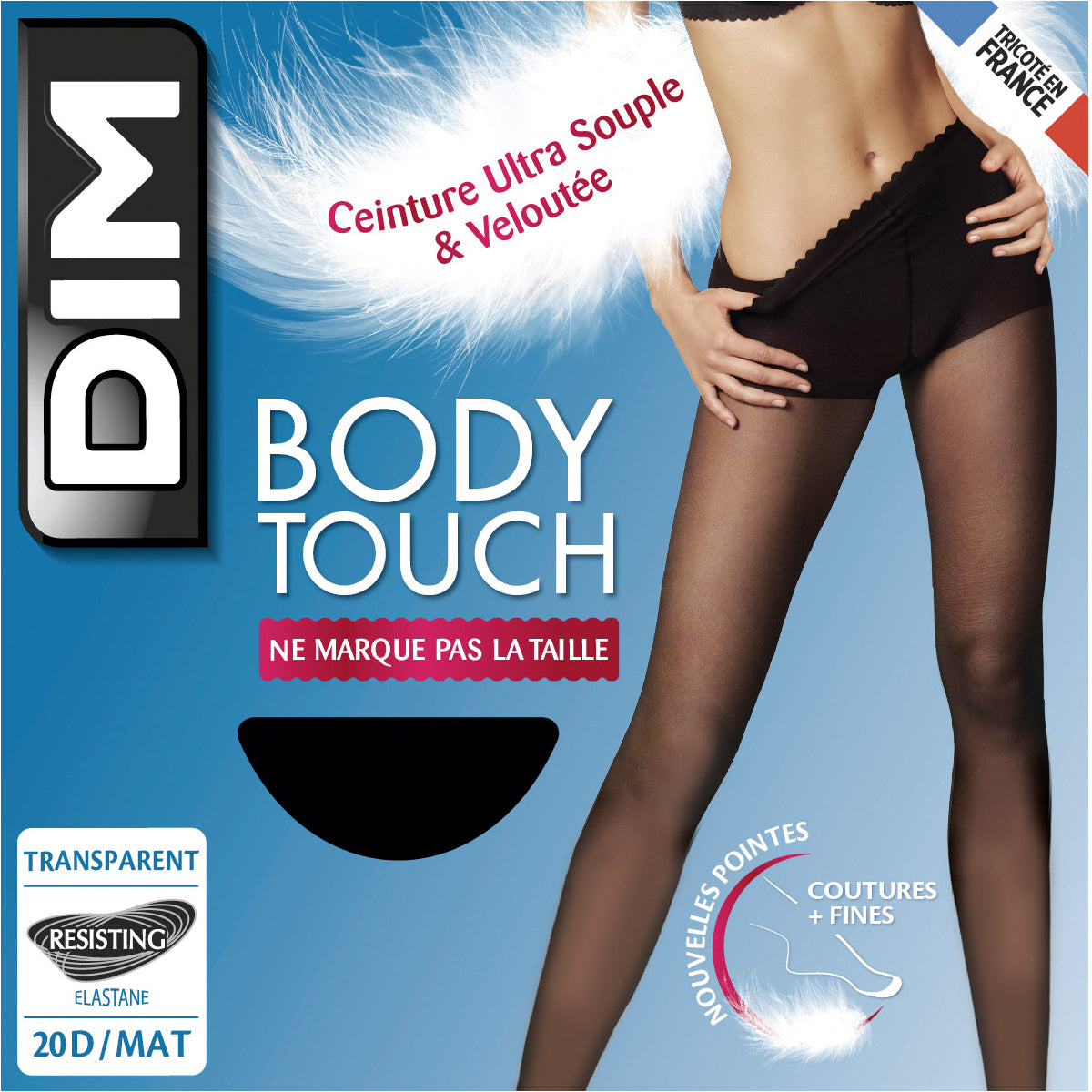 DIM Body Touch Dim 17D Black transparent veil tights