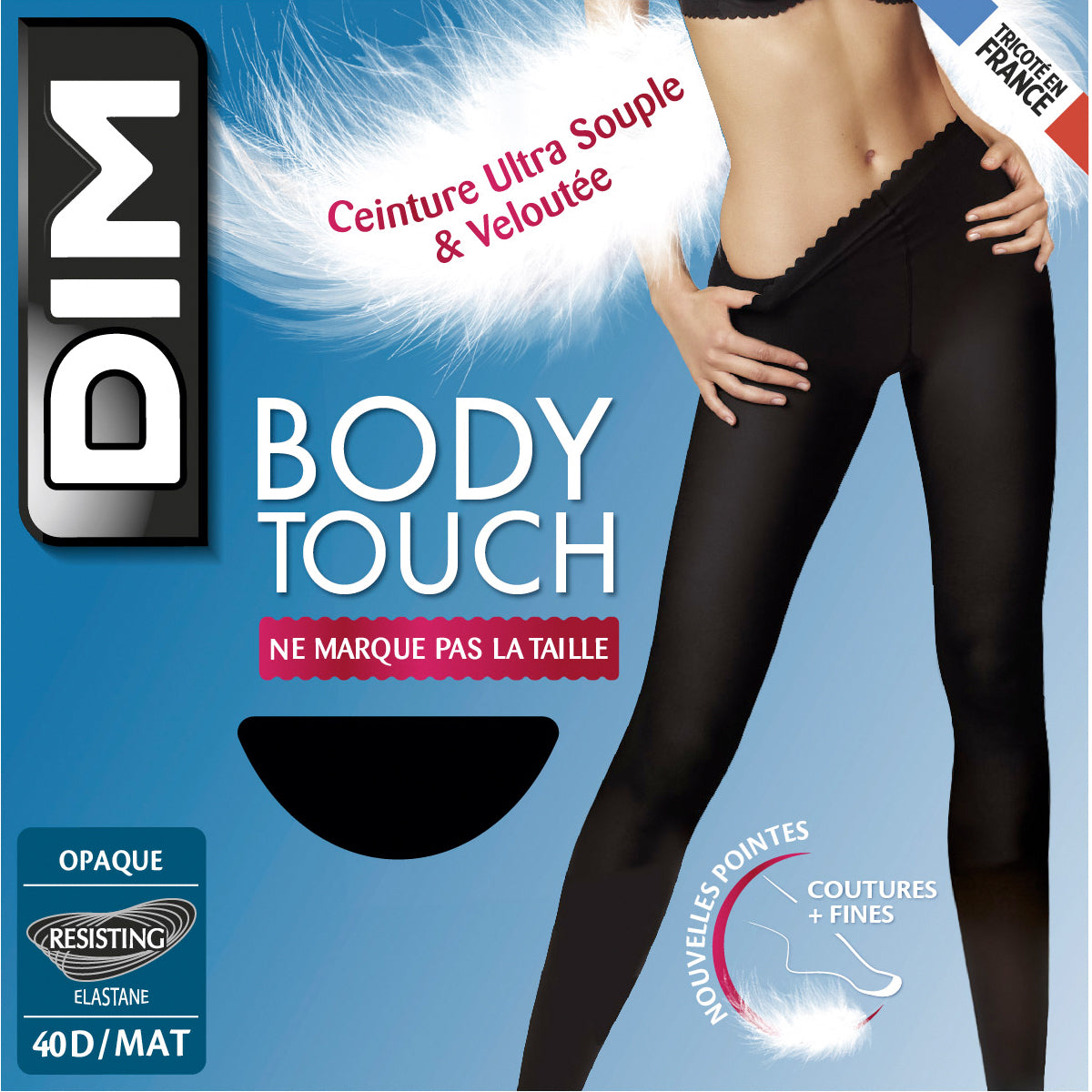 DIM Body Touch Opaque 40 tights in black