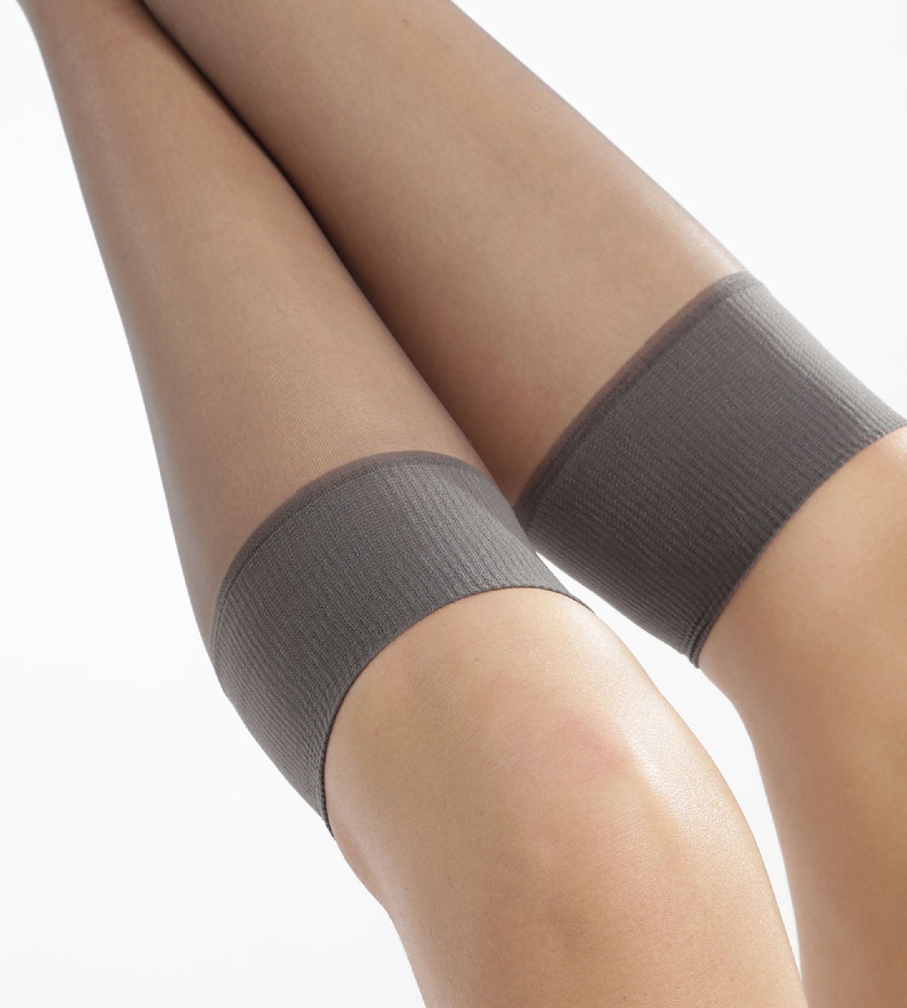 DIM Pack of 2 pairs of Mes Essentiels 15 sheer knee highs in pepper