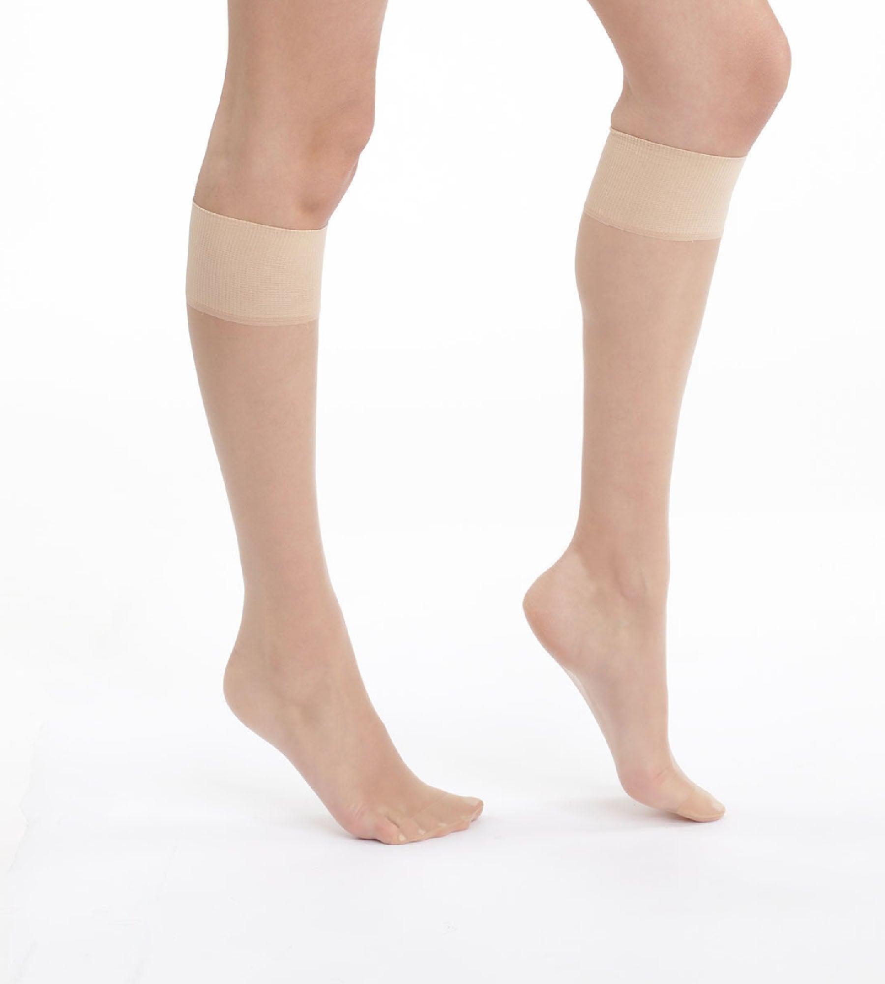 DIM Pack of 2 pairs of Mes Essentiels 15 sheer knee highs in capri