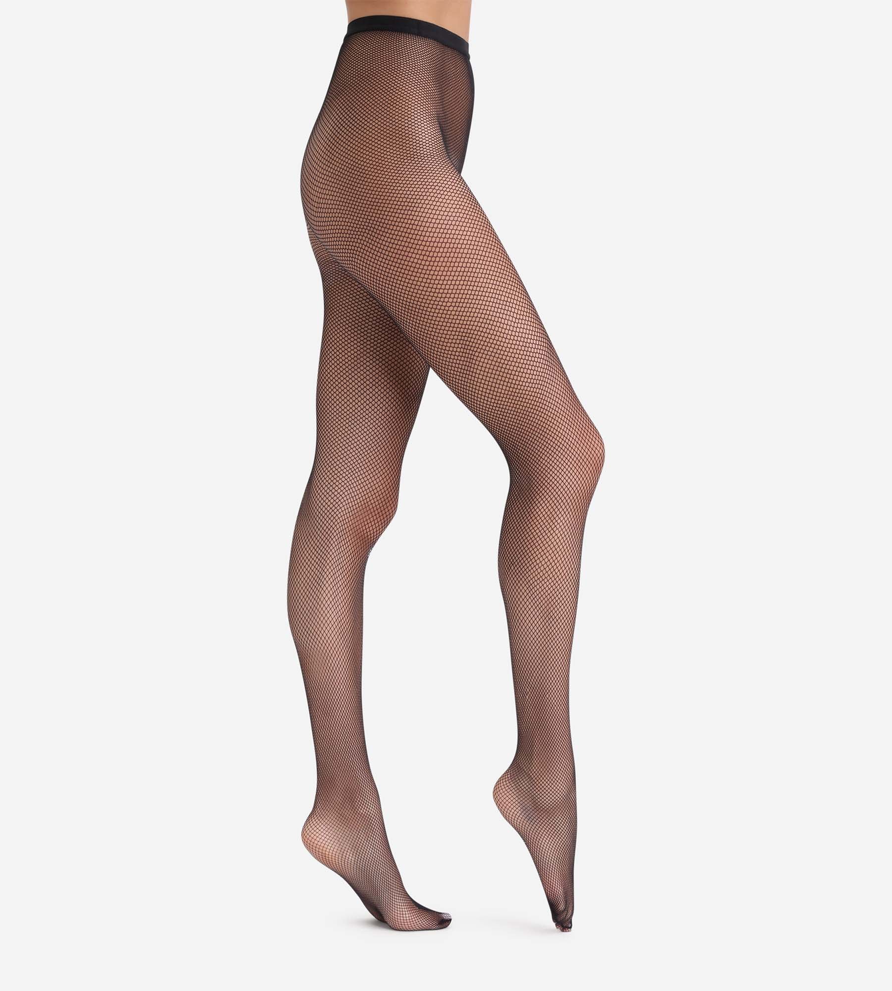 DIM Madame So Fashion 73 fishnet tights in black