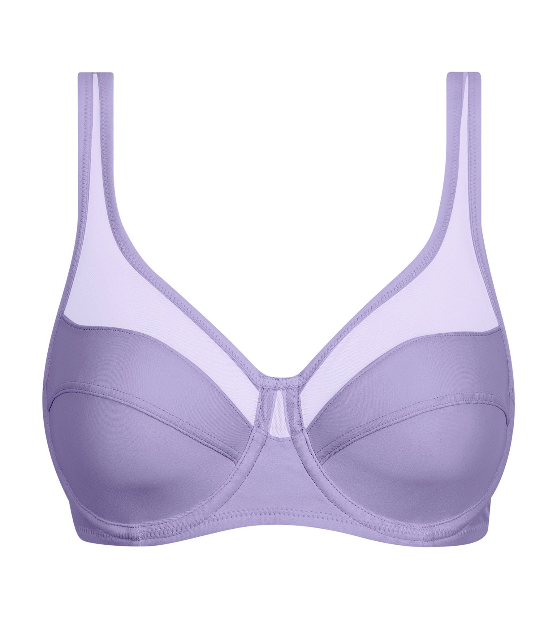 DIM Lila Dim Generous microfiber and tulle push-on bra