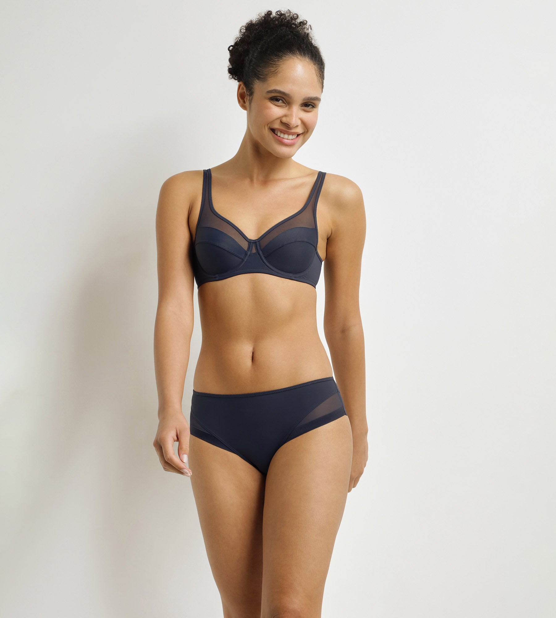 DIM Girl's grey and pink bra Dim Sport