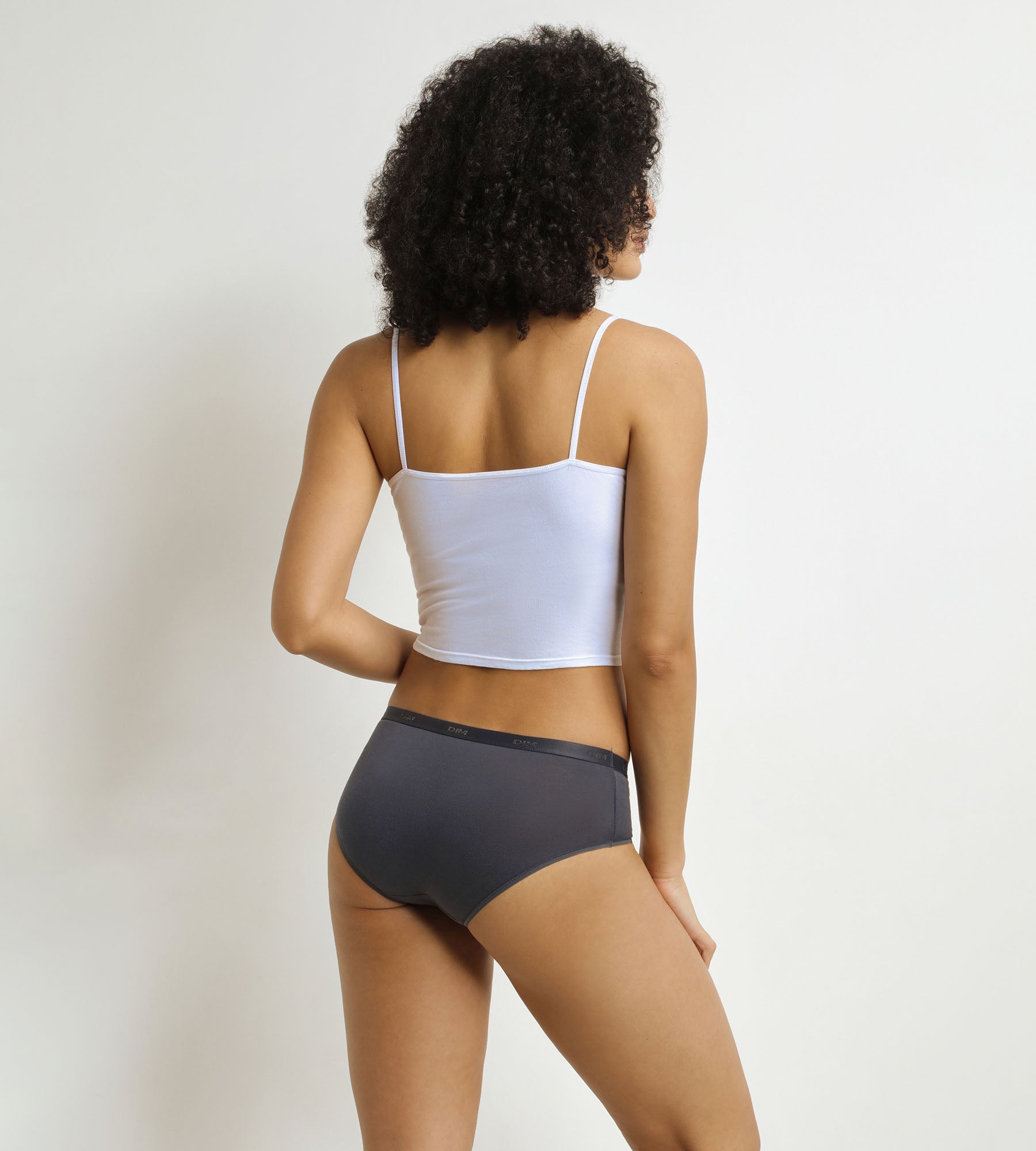 DIM Pack of 3 women's boxer shorts Blue, Purple, Grey Les Pockets Ecodim
