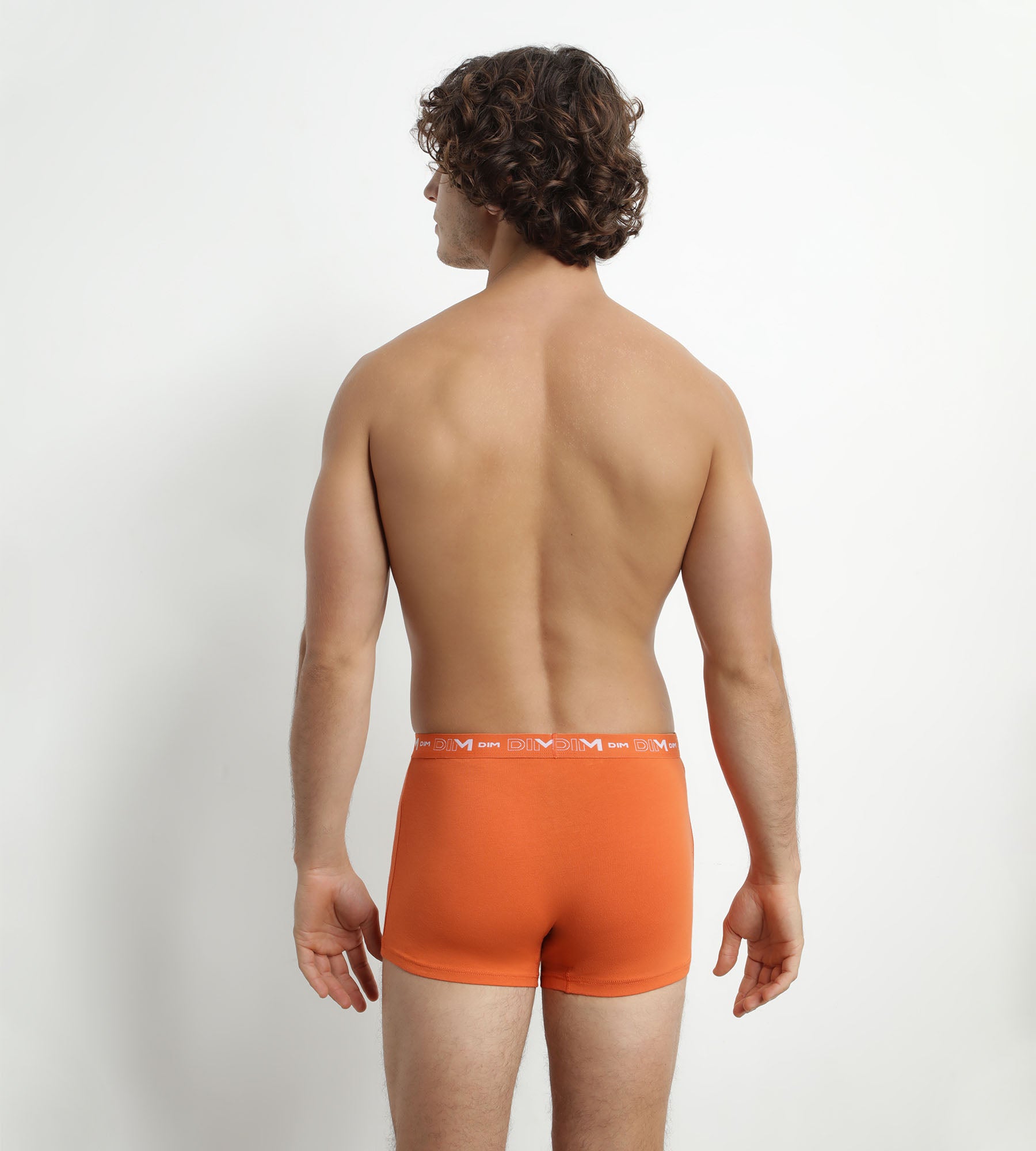 DIM Pack of 2 Blue Orange Men's Graphic Waistband Boxers Dim Cotton Stretch