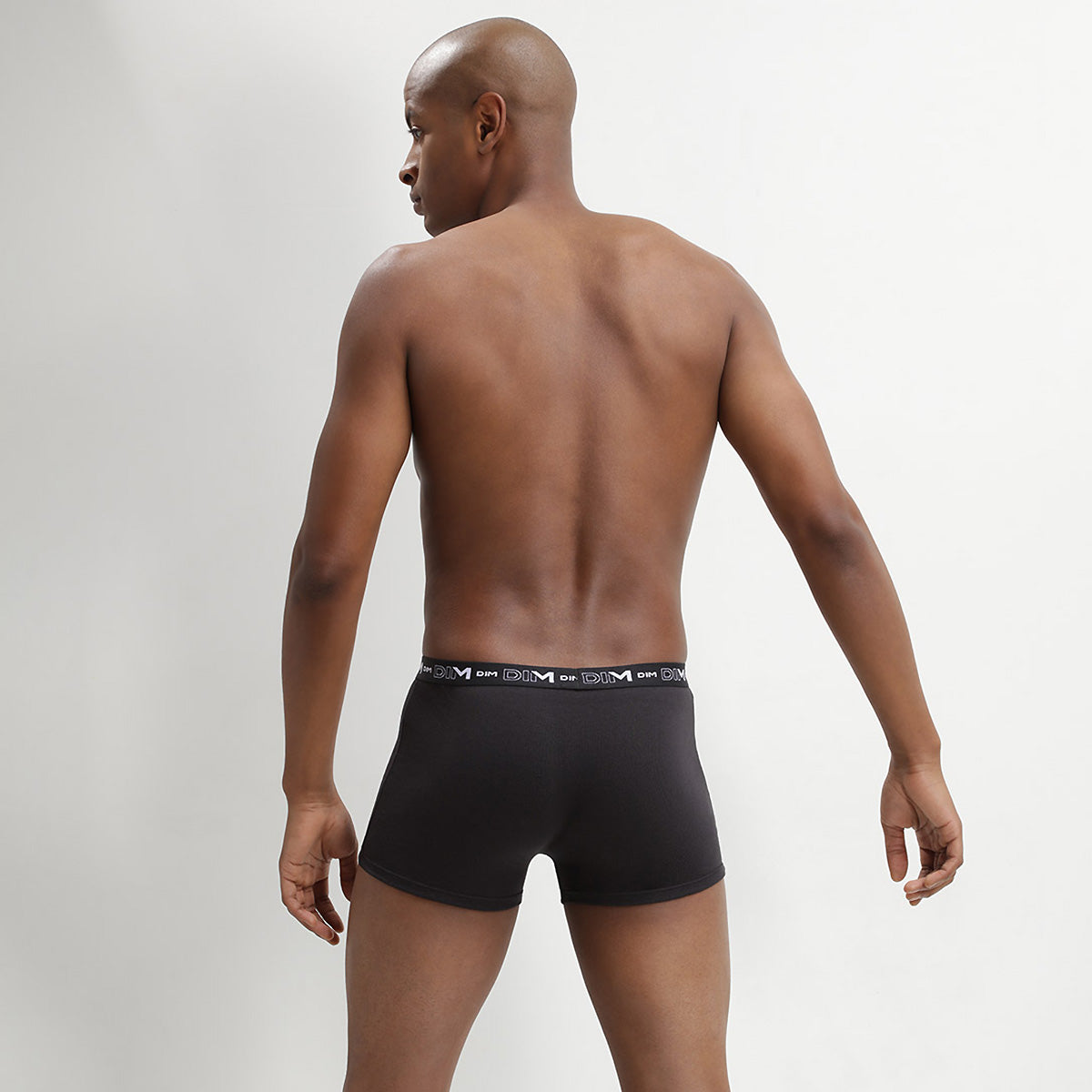 DIM Pack of 3 pairs of black stretch cotton trunks for men