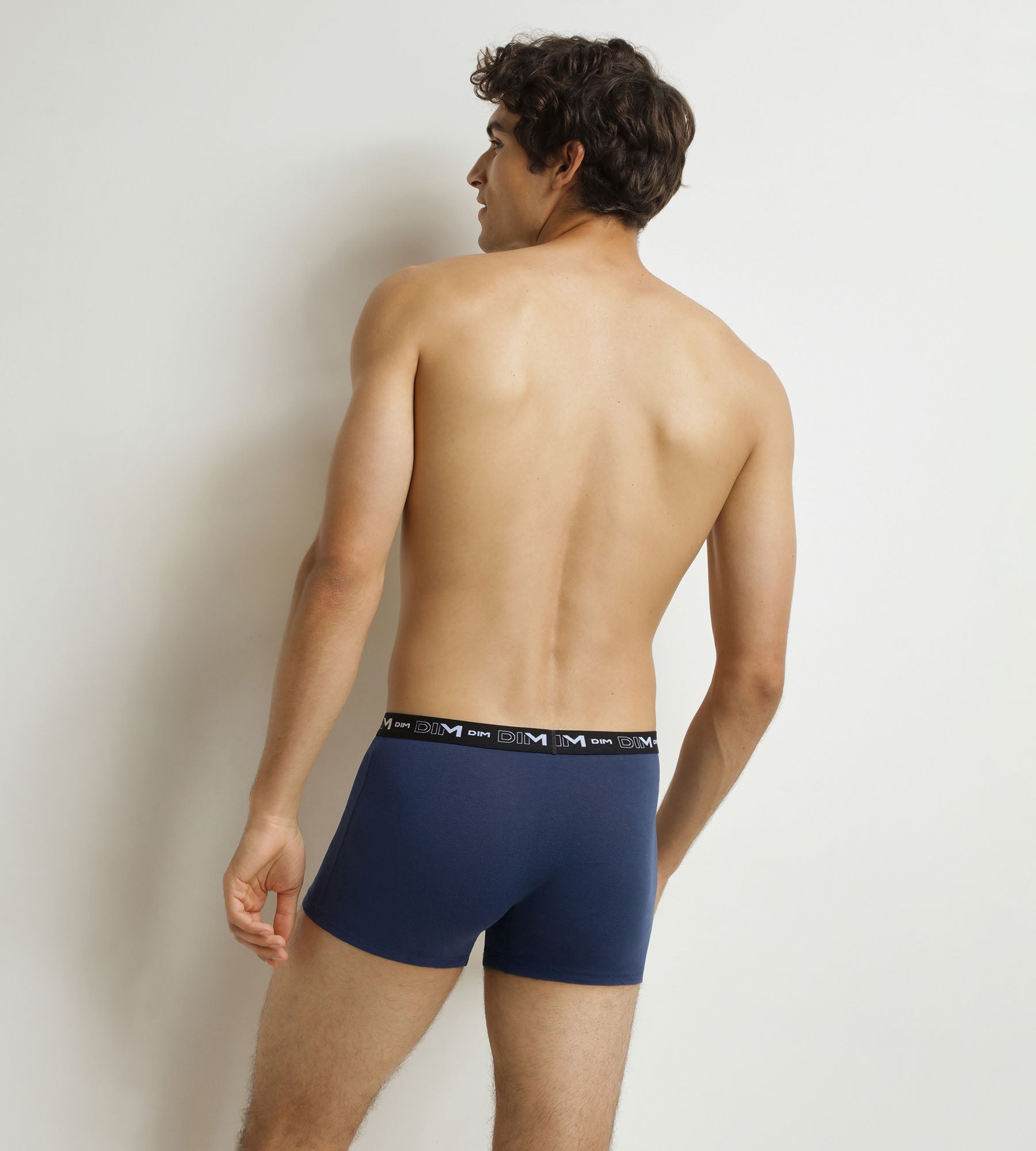 DIM Pack of 3 Coral Ochre Nocturne Cotton Stretch Boxer Briefs for Men