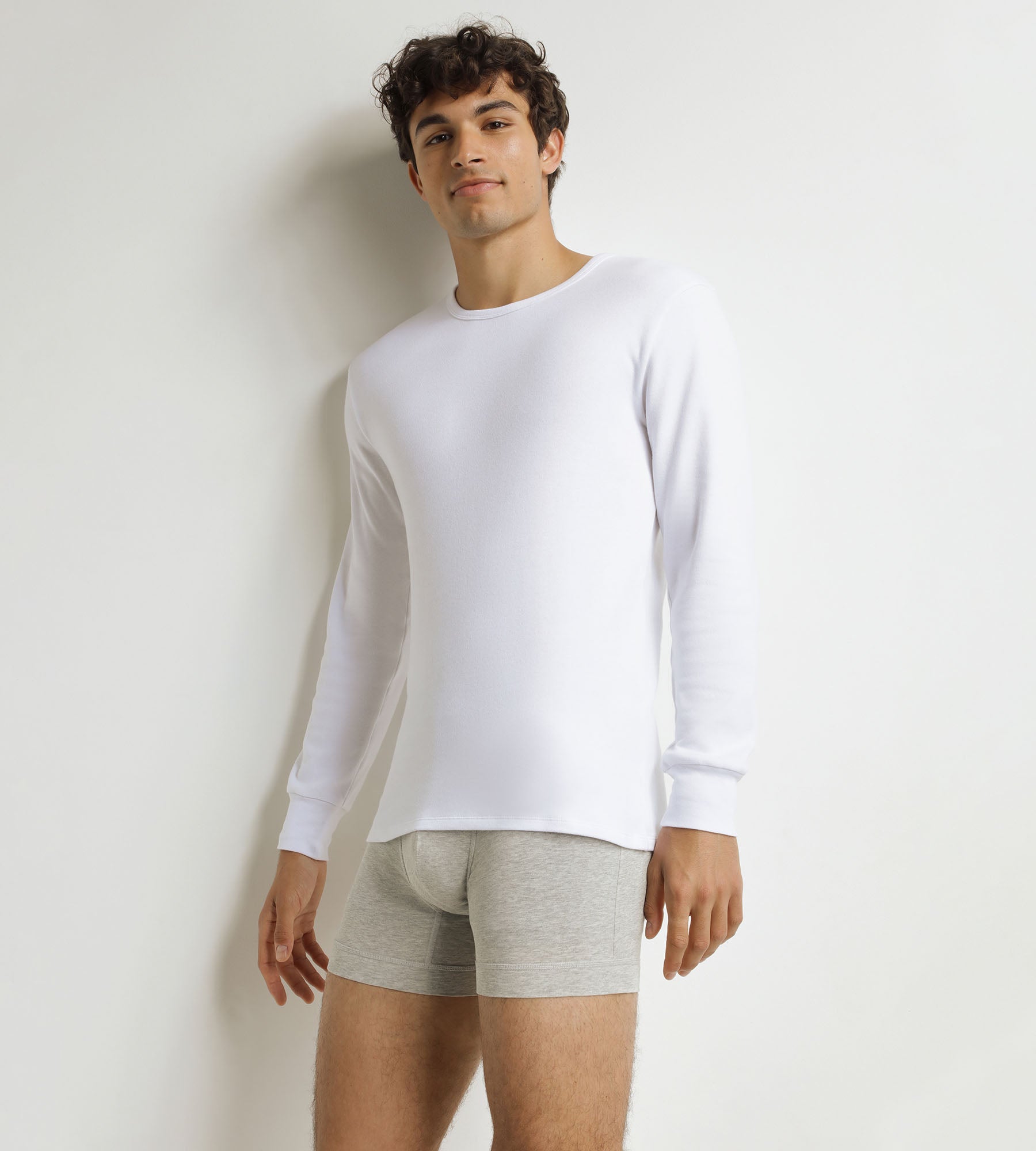 DIM Men's white cotton T-shirt Dim Thermal