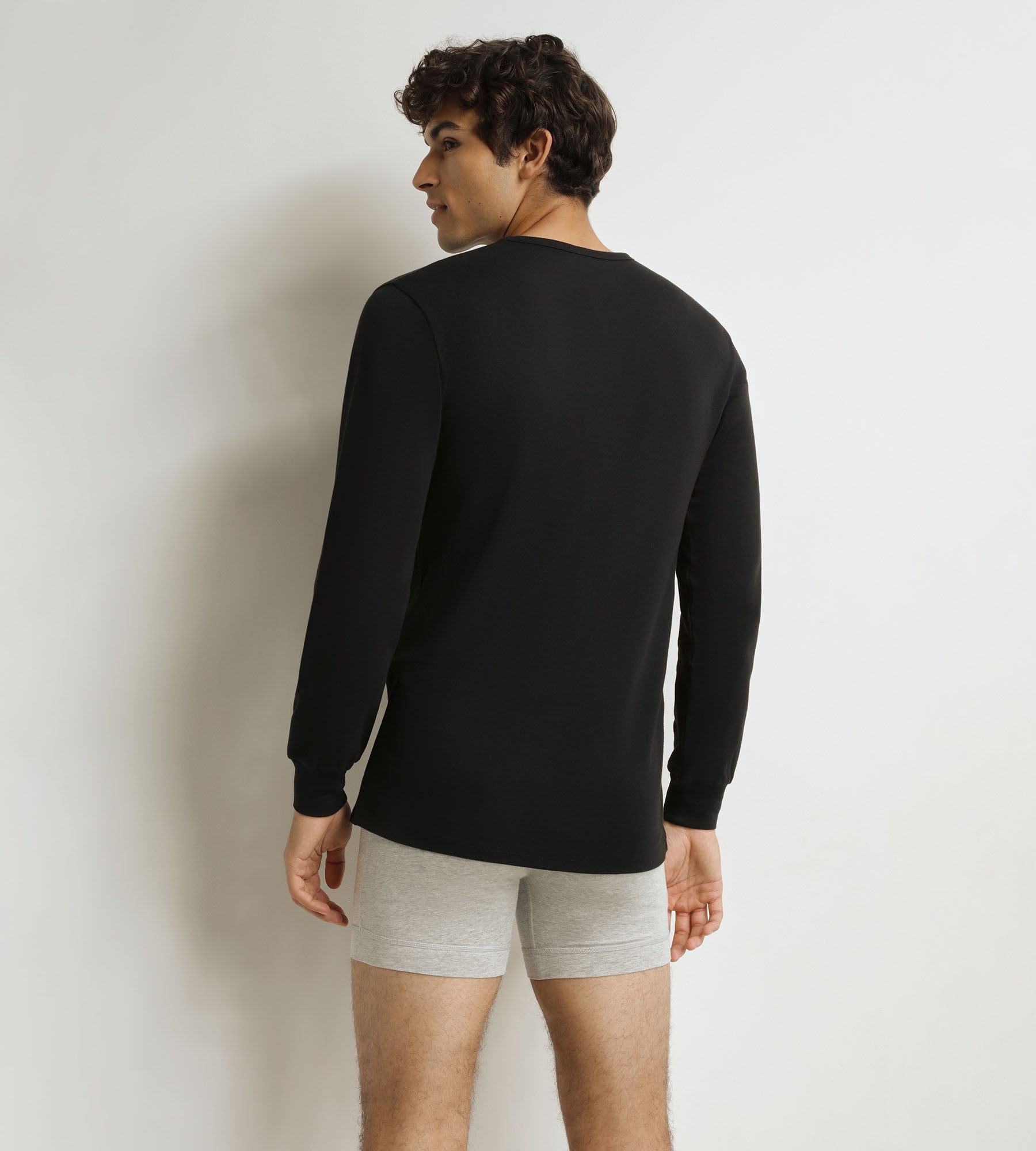 DIM Men's black cotton T-shirt Dim Thermal
