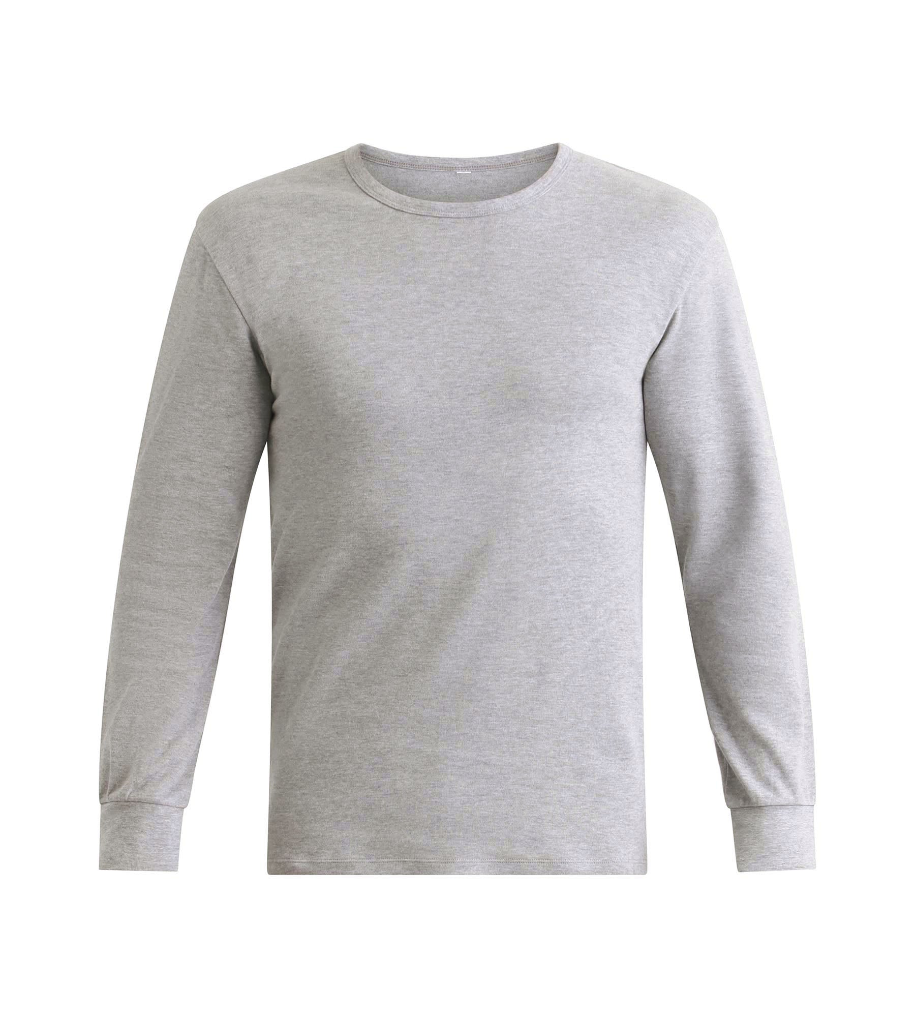 DIM Men's Dim Thermal t-shirt in mottled grey cotton