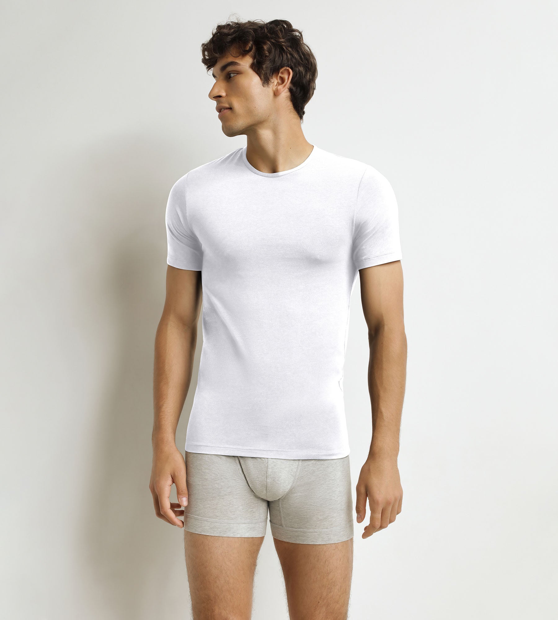 DIM Men's short-sleeved T-shirt White Dim Thermal
