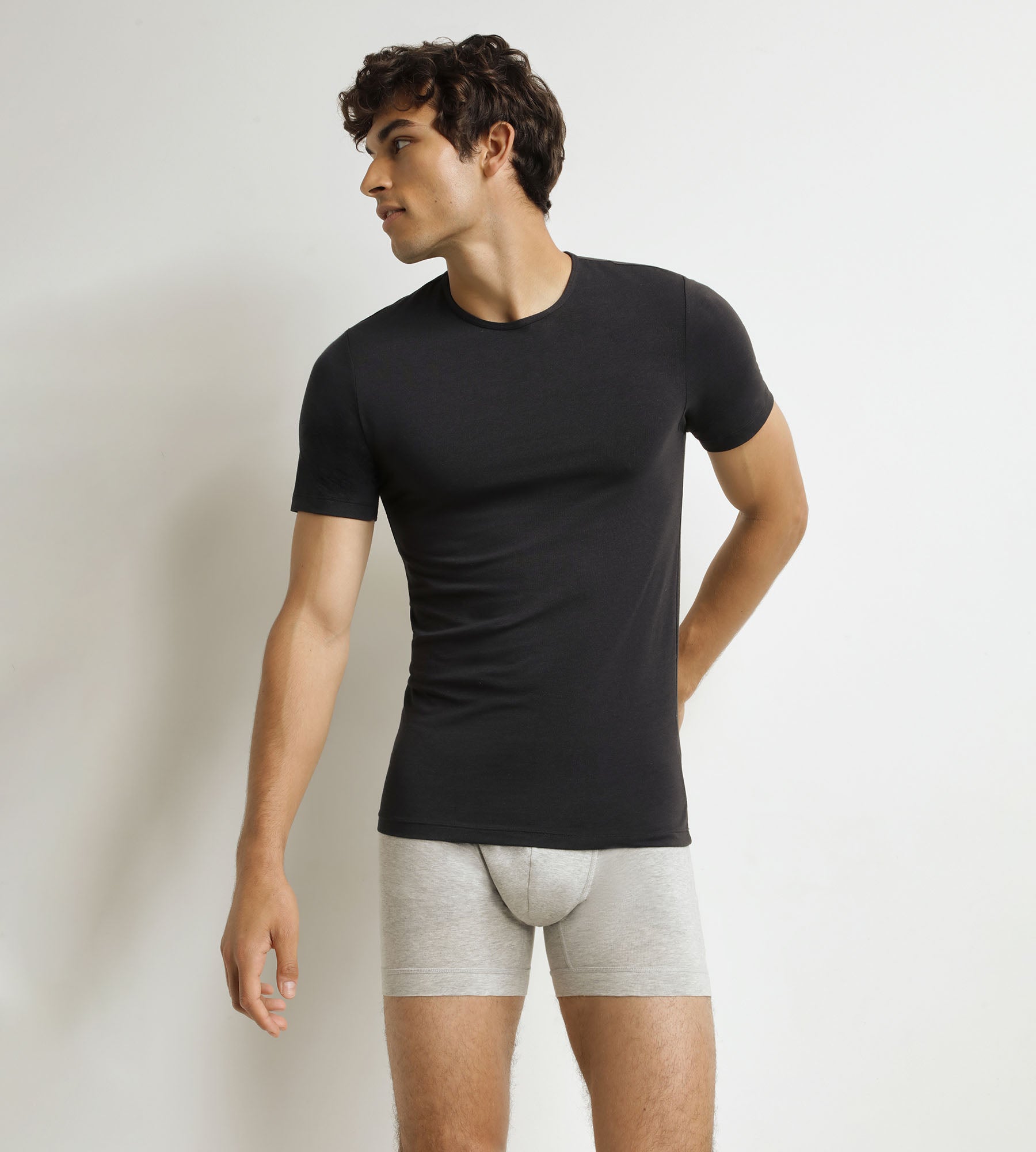 DIM Men's short-sleeved T-shirt Black Dim Thermal