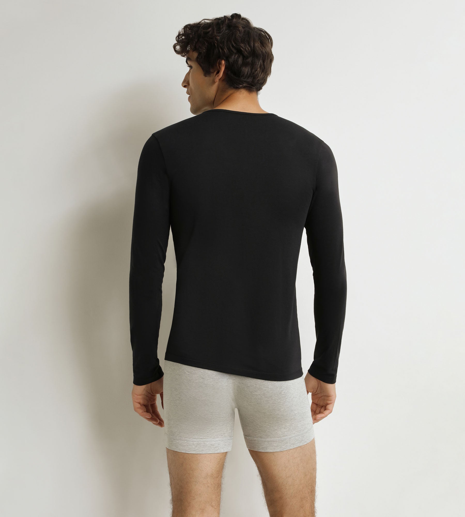 DIM Men's long-sleeved T-shirt Black Dim Thermal