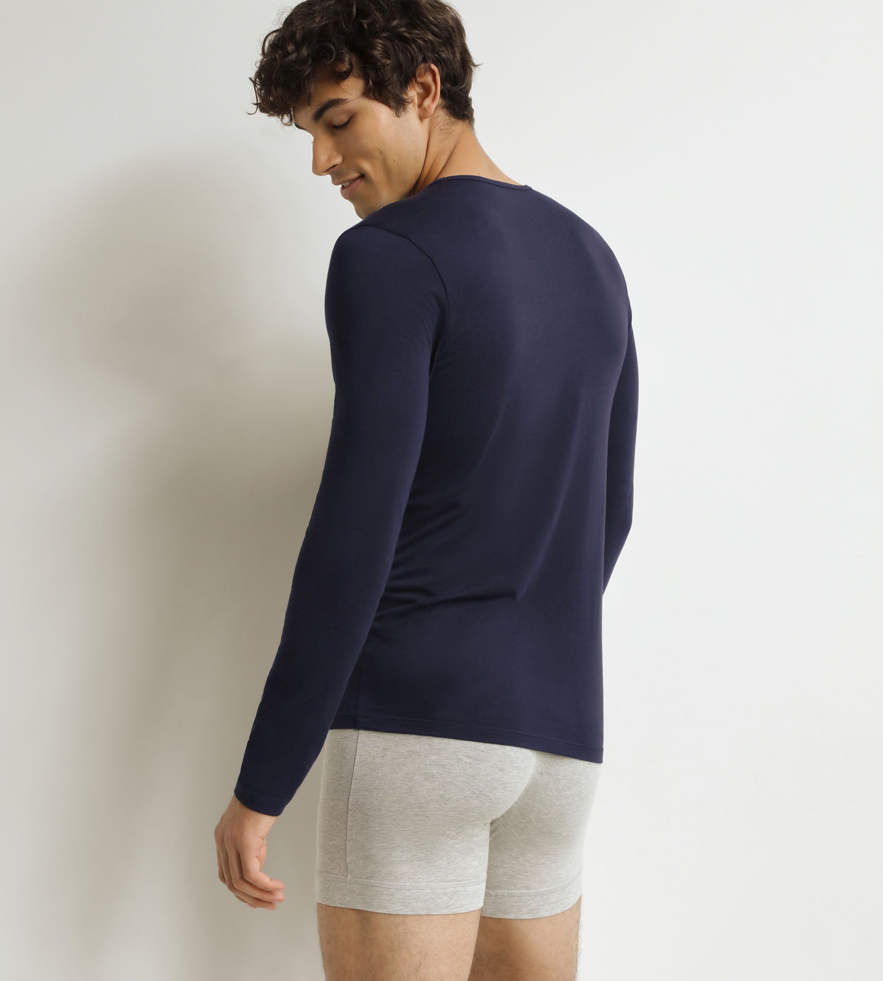 DIM Men's long-sleeved T-shirt Blue Dim Thermal
