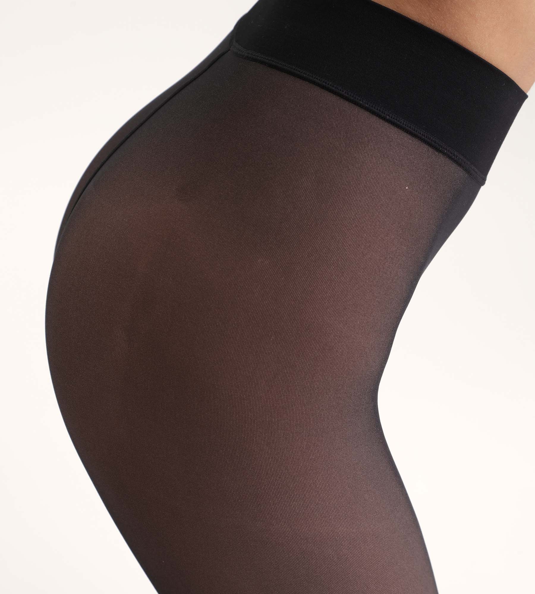 DIM Sheer effect hot tights Black Thermo