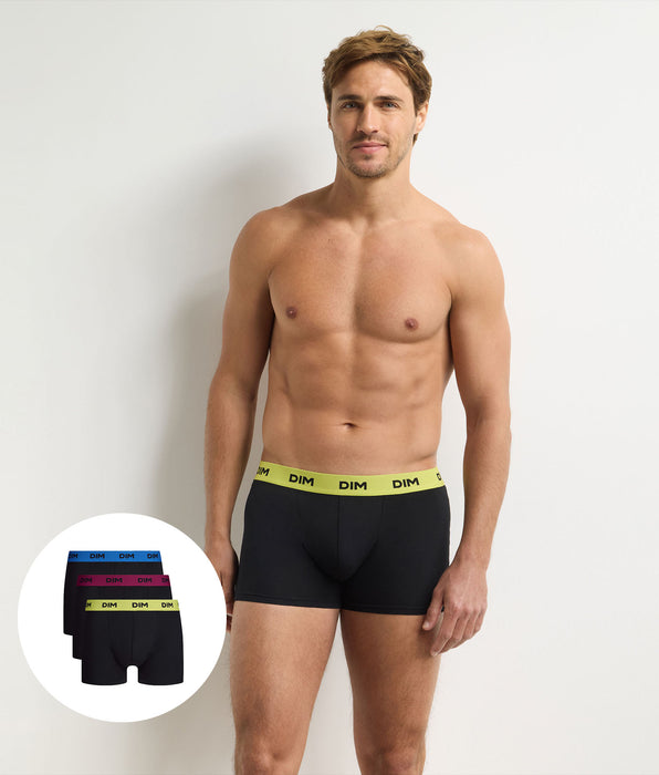 DIM Pack of 3 men’s flashy Mix And Colors boxers