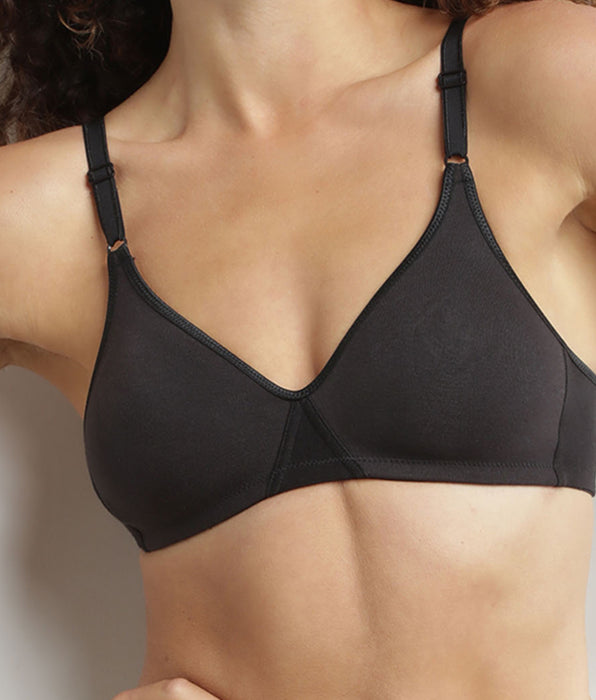 DIM Cotton triangle bra Black Dim Daily