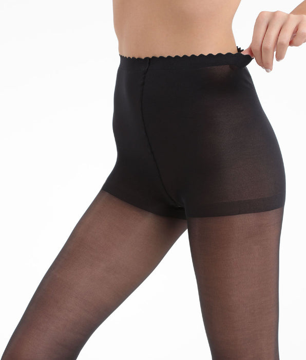 DIM Body Touch Absolu Resist 20 ladder resist tights in black