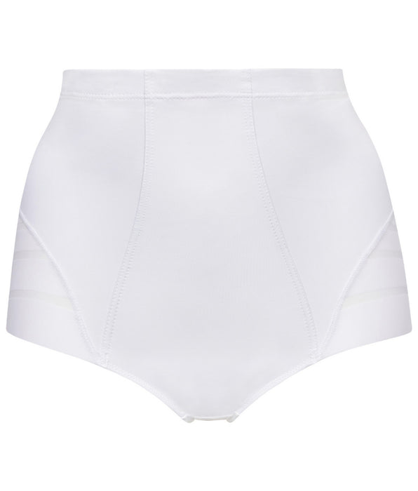 DIM White High-Waist Flat Tummy Briefs – Dim Silhouette Elegance