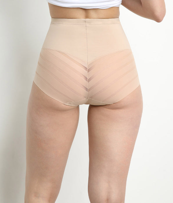 DIM Nude High-Waist Flat Tummy Briefs – Dim Silhouette Elegance