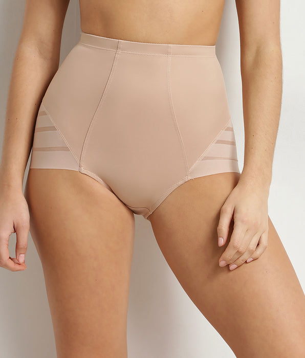 DIM Dim Silhouette Élégance Women's Nude High-Waisted Flat Tummy Briefs